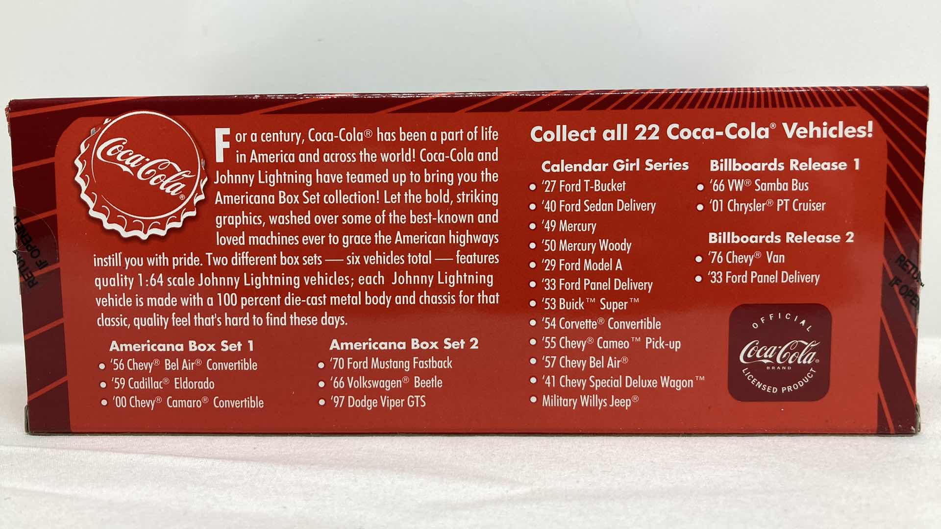 Photo 4 of COCA-COLA AMERICANA CAR BOX SET