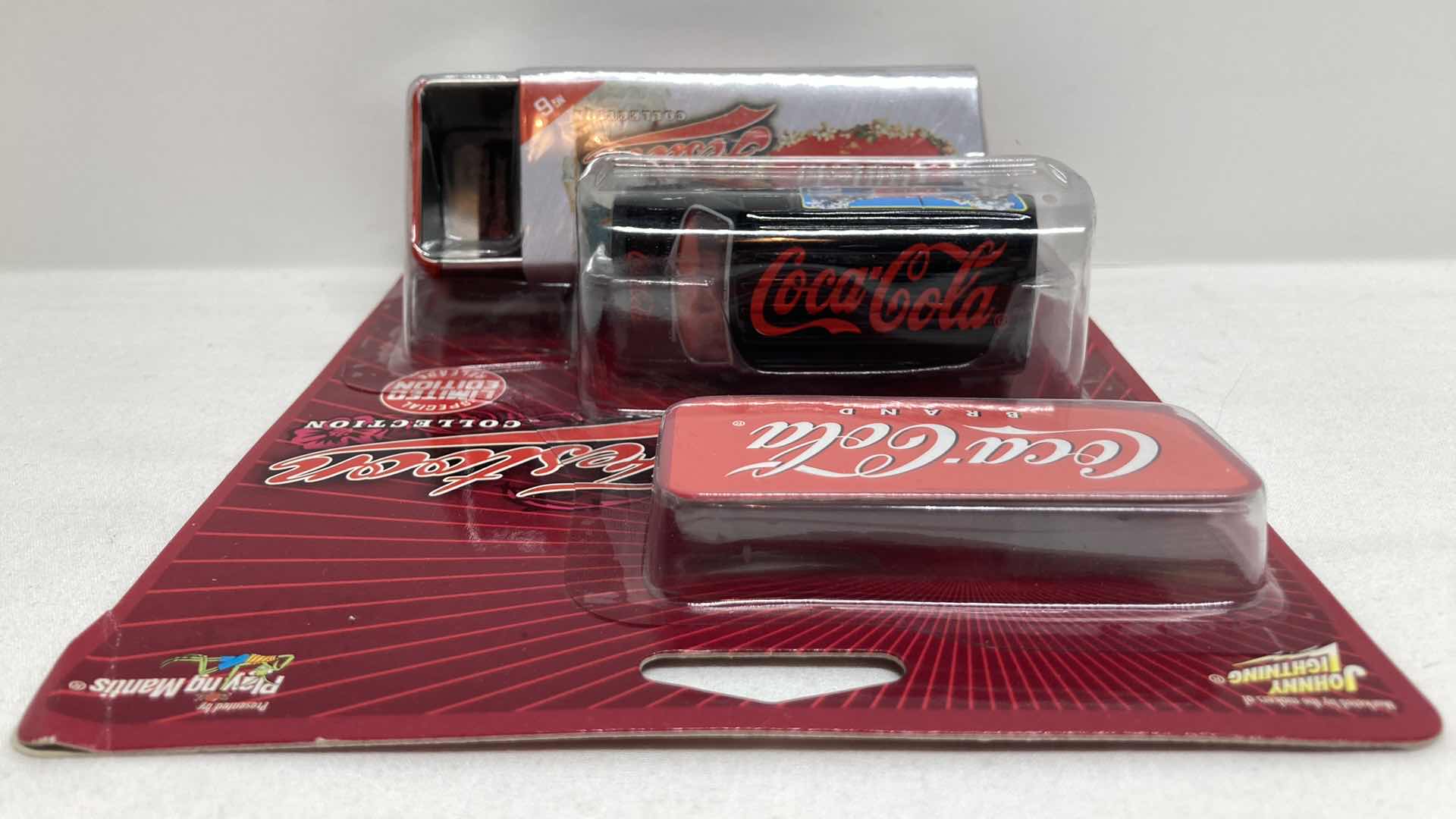 Photo 1 of JOHNNY LIGHTNING COCA-COLA FESTOON COLLECTION 1977 FORD VAN W TIN BOX