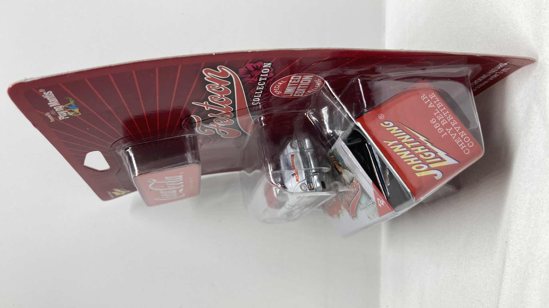 Photo 1 of JOHNNY LIGHTNING COCA-COLA FESTOON COLLECTION 1956 BEL AIR CONVERTIBLE CAR W TIN BOX