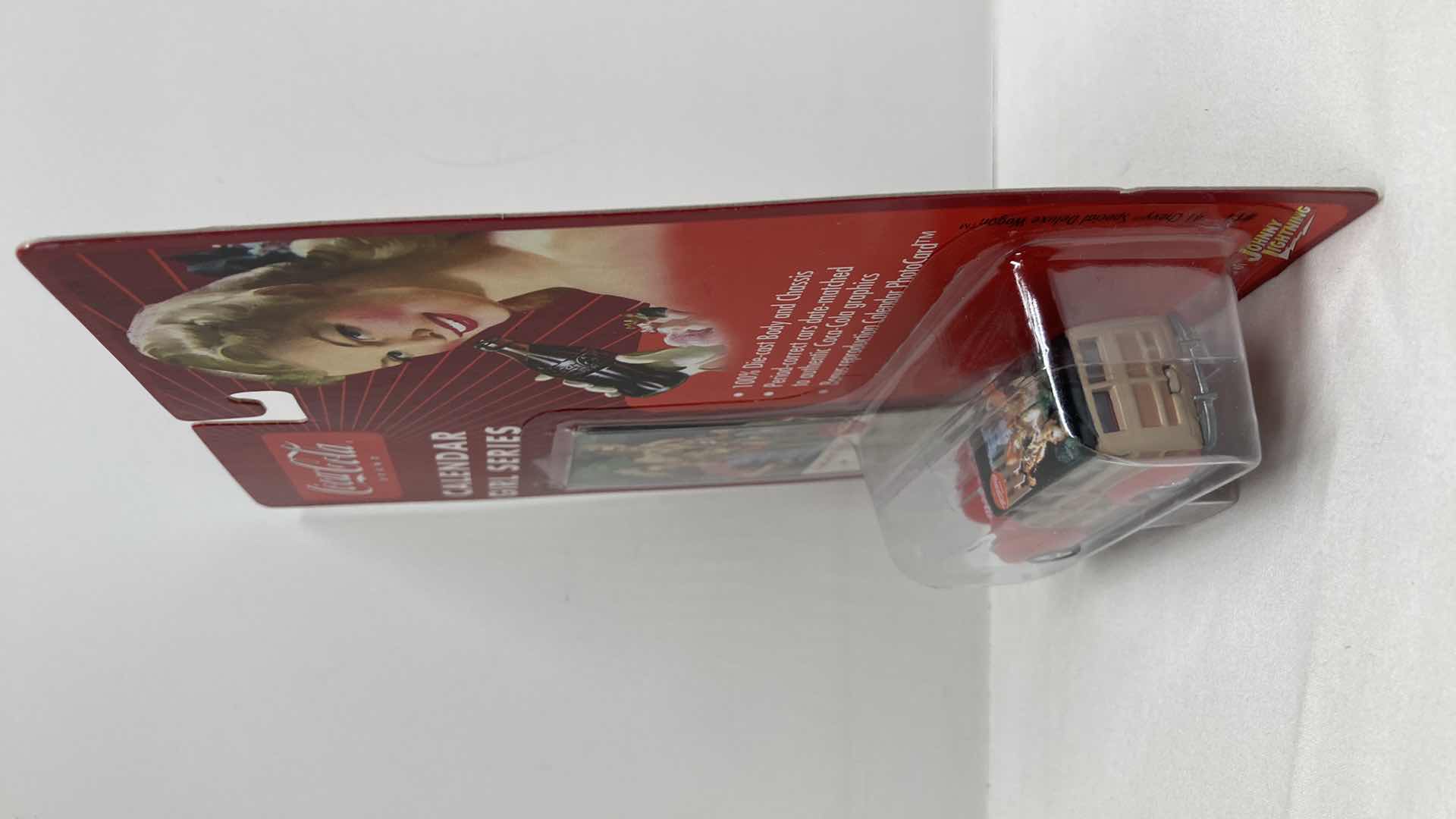 Photo 1 of JOHNNY LIGHTNING COCA-COLA CALENDAR GIRL SERIES ‘41 CHEVY SPECIAL DELUXE WAGON