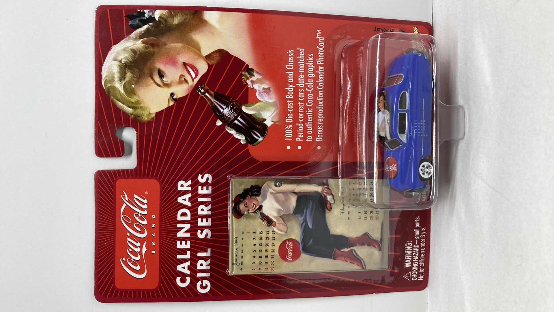Photo 1 of JOHNNY LIGHTNING COCA-COLA CALENDAR GIRL SERIES 49’ MERCURY CAR