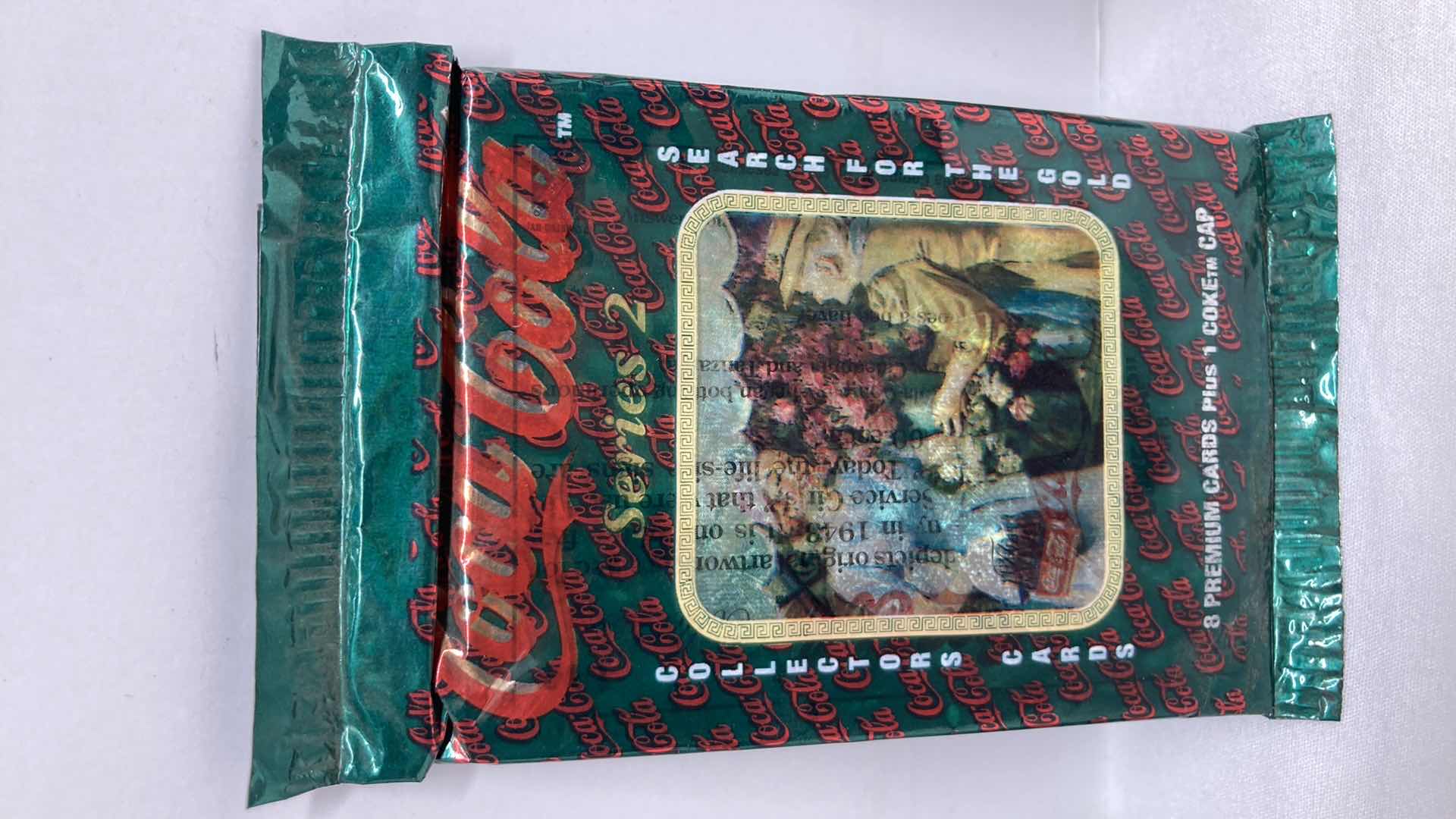 Photo 1 of COCA-COLA SERIES 2 SEARCH FOR GOLD PREMIUM COLLECTOR CARDS (4) SEALED