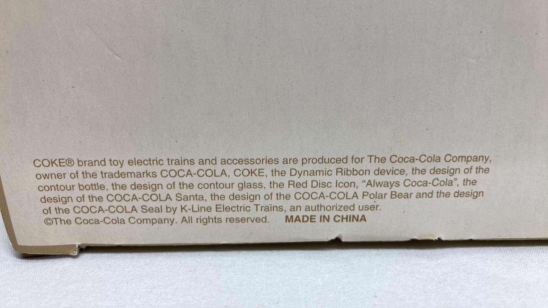 Photo 1 of COCA-COLA BEVERAGE TRUCK TRAIN ACCESSORY 1/48