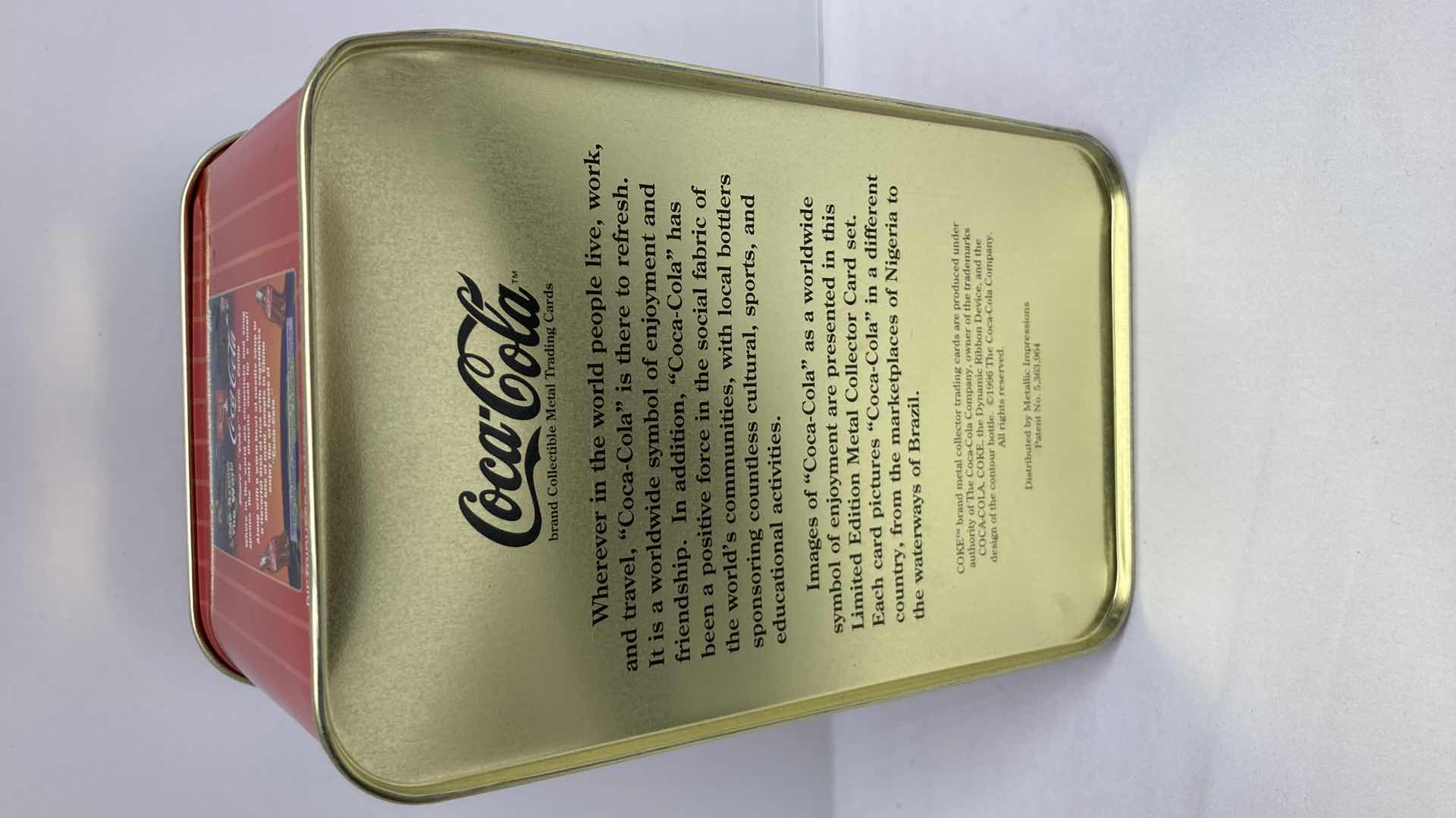 Photo 1 of COCA-COLA METAL COLLECTOR CARDS W COA