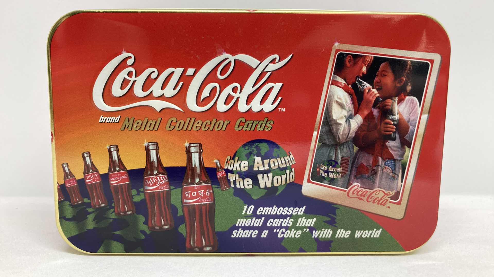 Photo 1 of COCA-COLA METAL COLLECTOR CARDS W COA