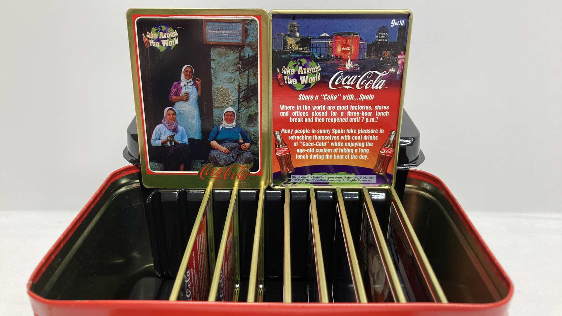 Photo 1 of COCA-COLA METAL COLLECTOR CARDS W COA