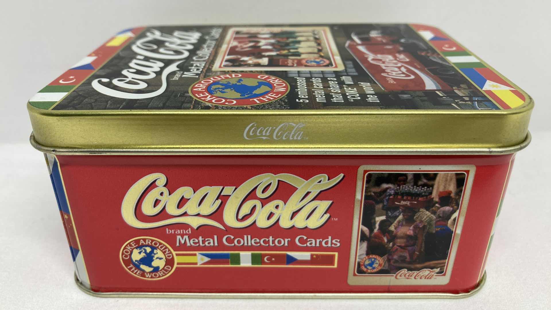 Photo 1 of COCA-COLA  METAL COLLECTOR CARDS COKE AROUND THE WORLD