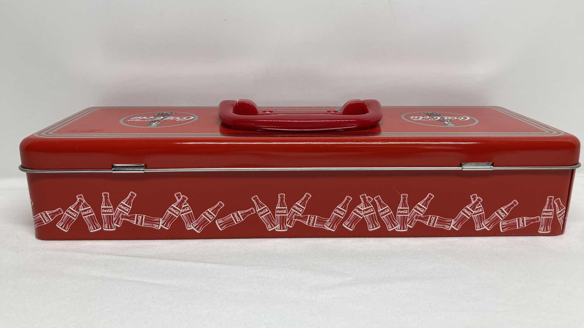 Photo 4 of COCA-COLA VINTAGE STYLE TOOL BOX 11.5” X 3.5” H2.5”