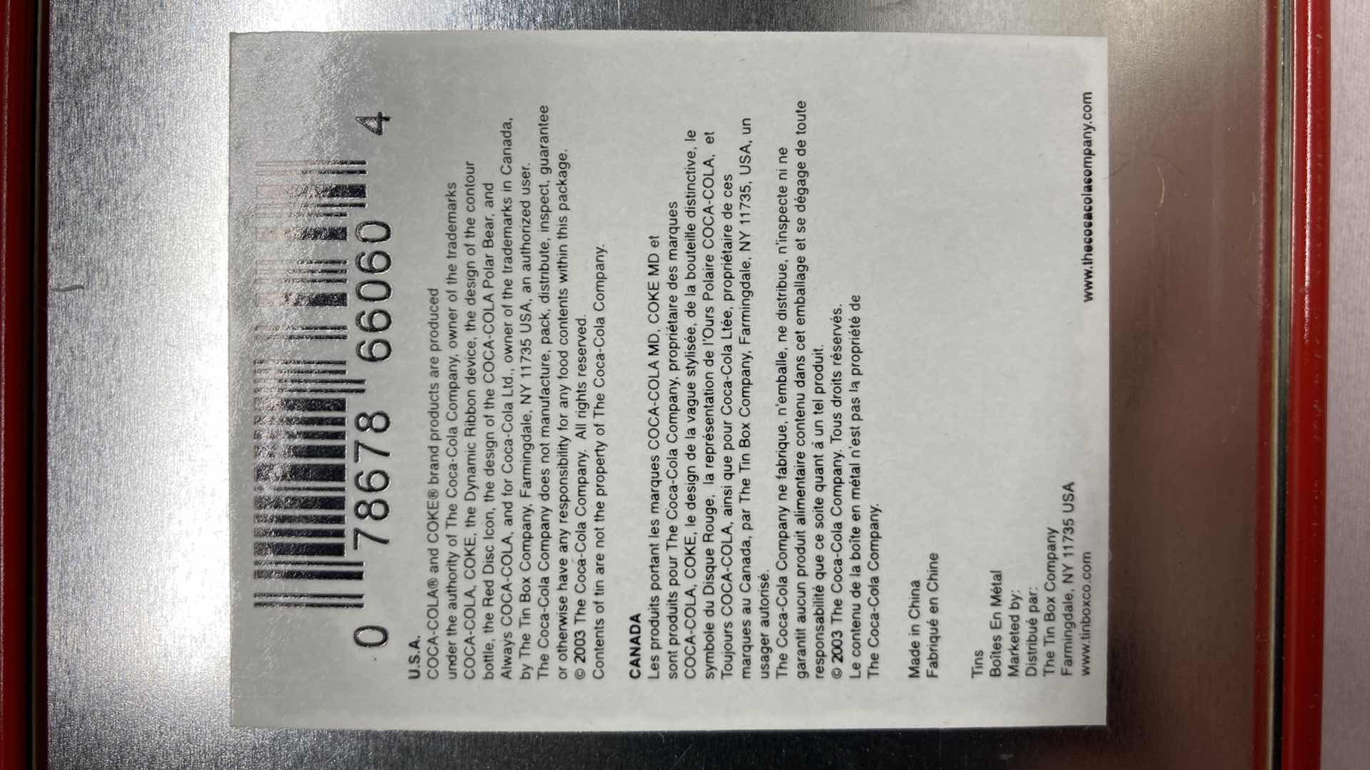 Photo 1 of COCA-COLA VINTAGE STYLE TOOL BOX 11.5” X 3.5” H2.5”