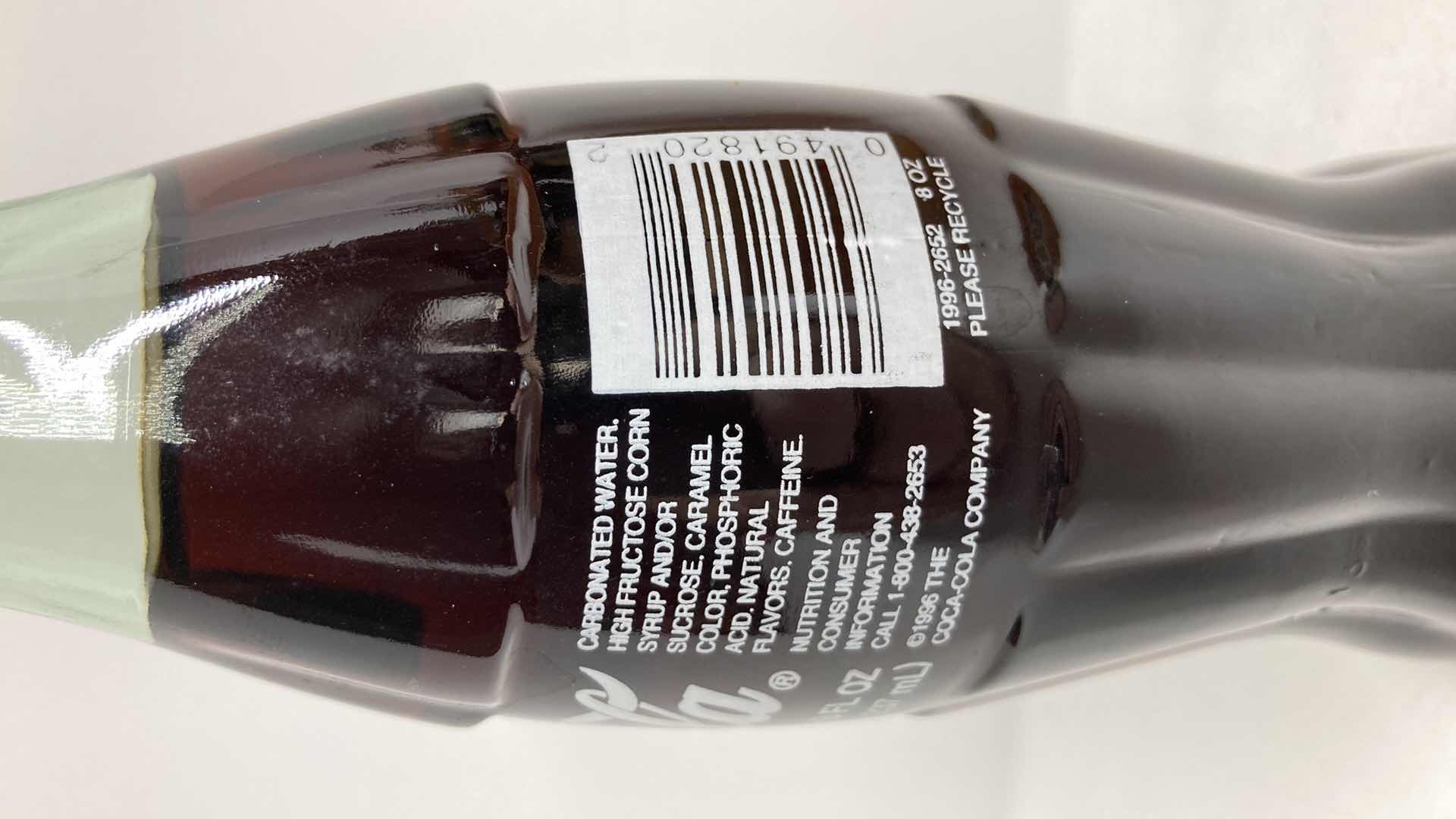 Photo 9 of COCA-COLA WORLD COCA-COLA LAS VEGAS GLASS SEALED BOTTLES (6) W WOOD CARRIER