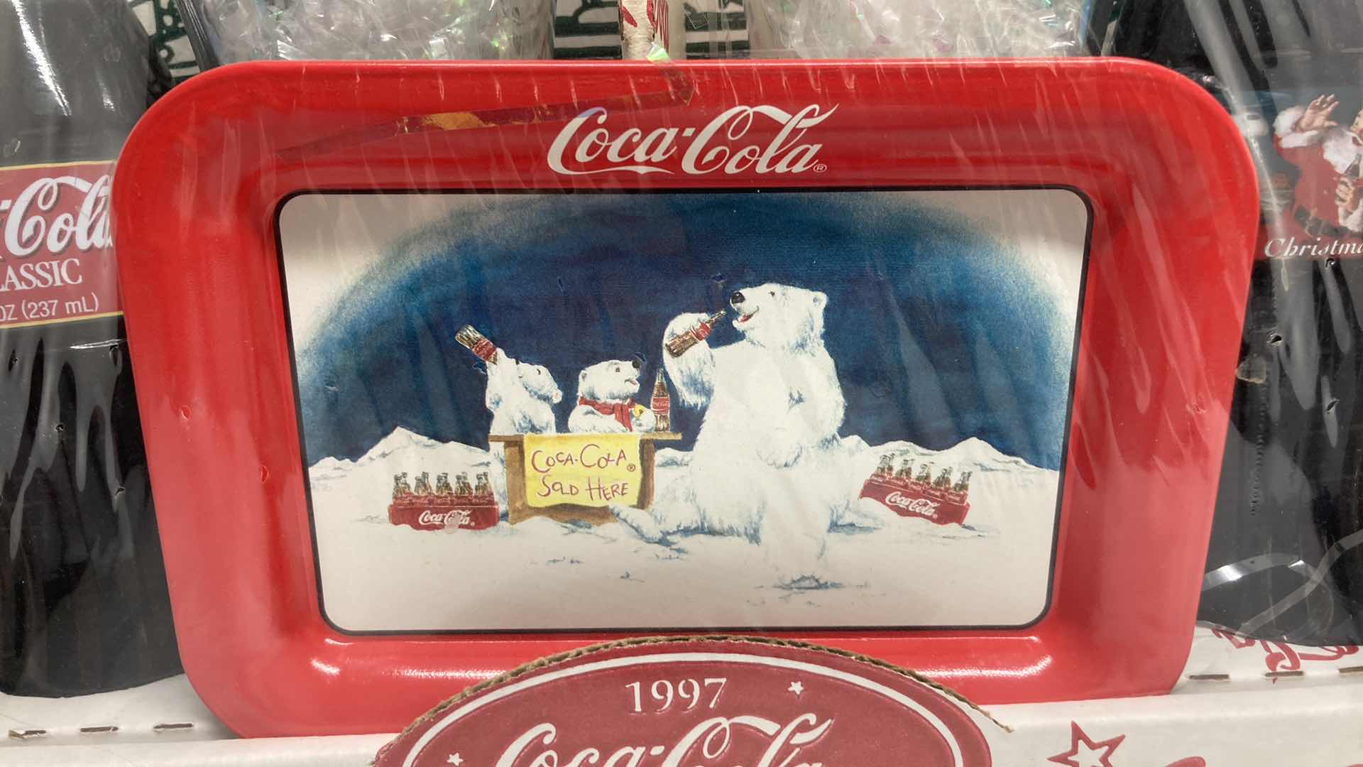Photo 1 of COCA-COLA COLLECTIBLE GIFT GLASS & BOTTLE SET