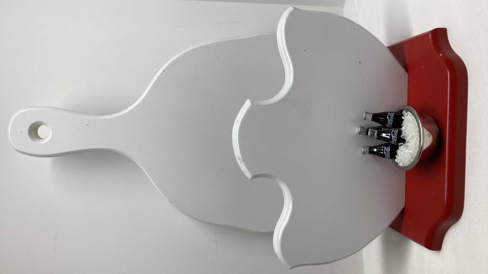 Photo 1 of COCA-COLA GLASS STRAW CANISTER & NAPKIN HOLDER