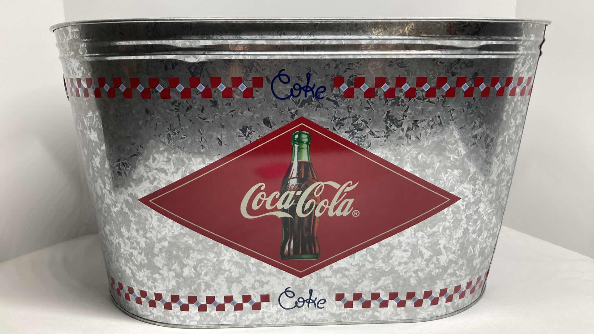 Photo 1 of COCA-COLA TIN PARTY TUB 16” X 9.5” H9.5”