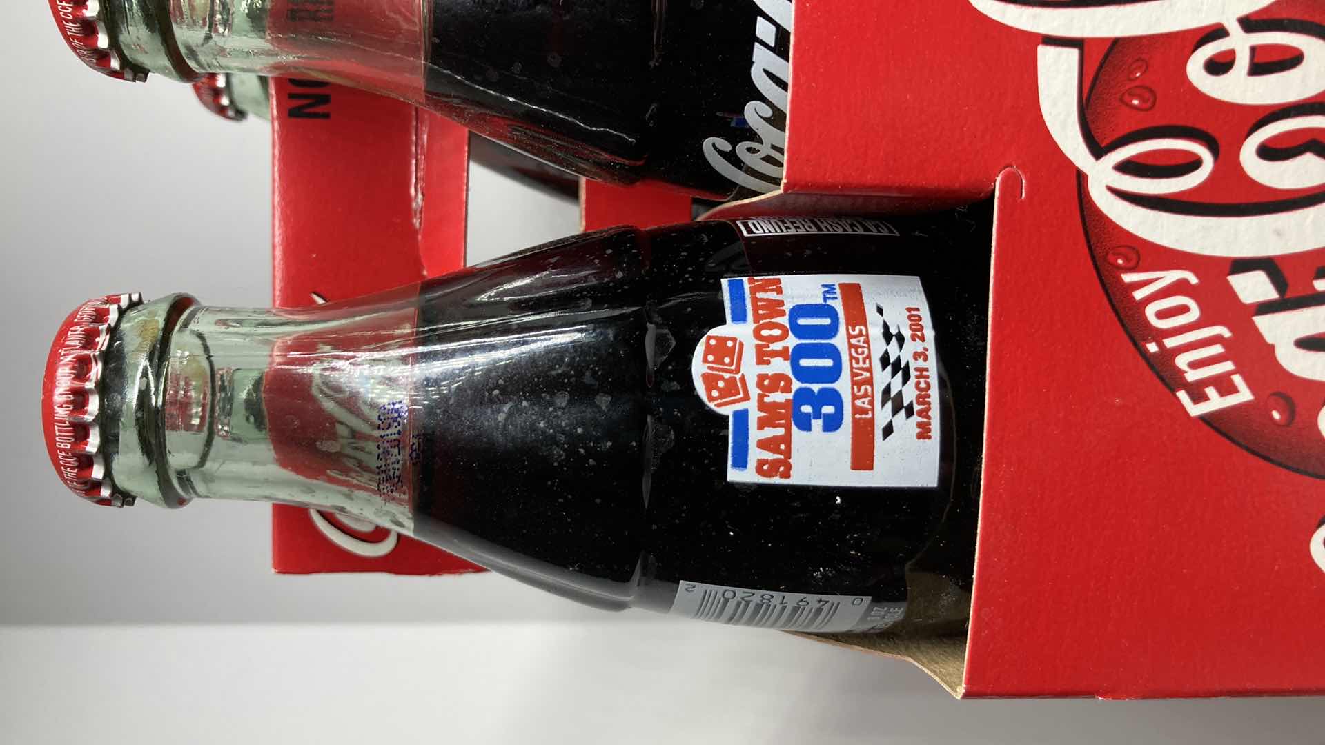 Photo 1 of COCA-COLA SPECIAL EDITION 6 PACK SEALED GLASS BOTTLES & CASES (5)