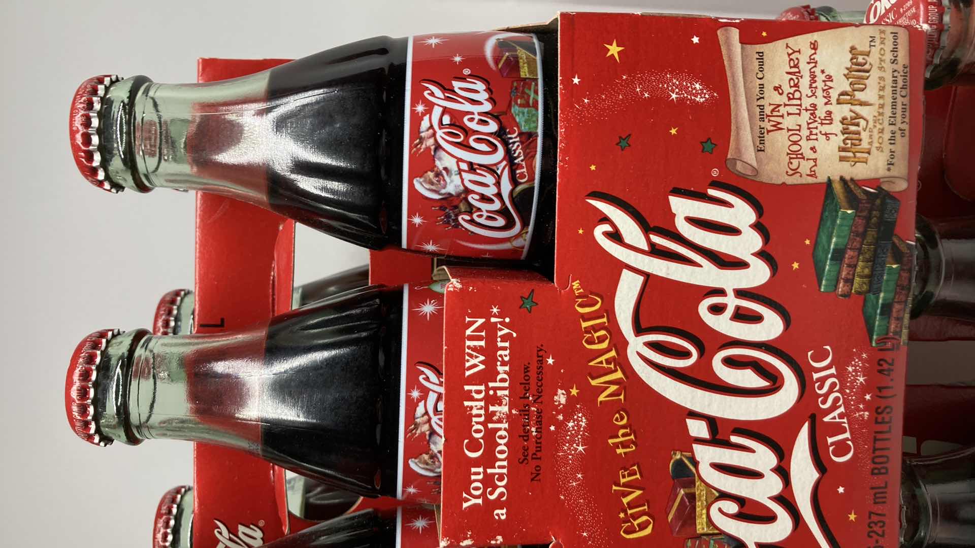 Photo 1 of COCA-COLA SPECIAL EDITION 6 PACK SEALED GLASS BOTTLES & CASES (5)