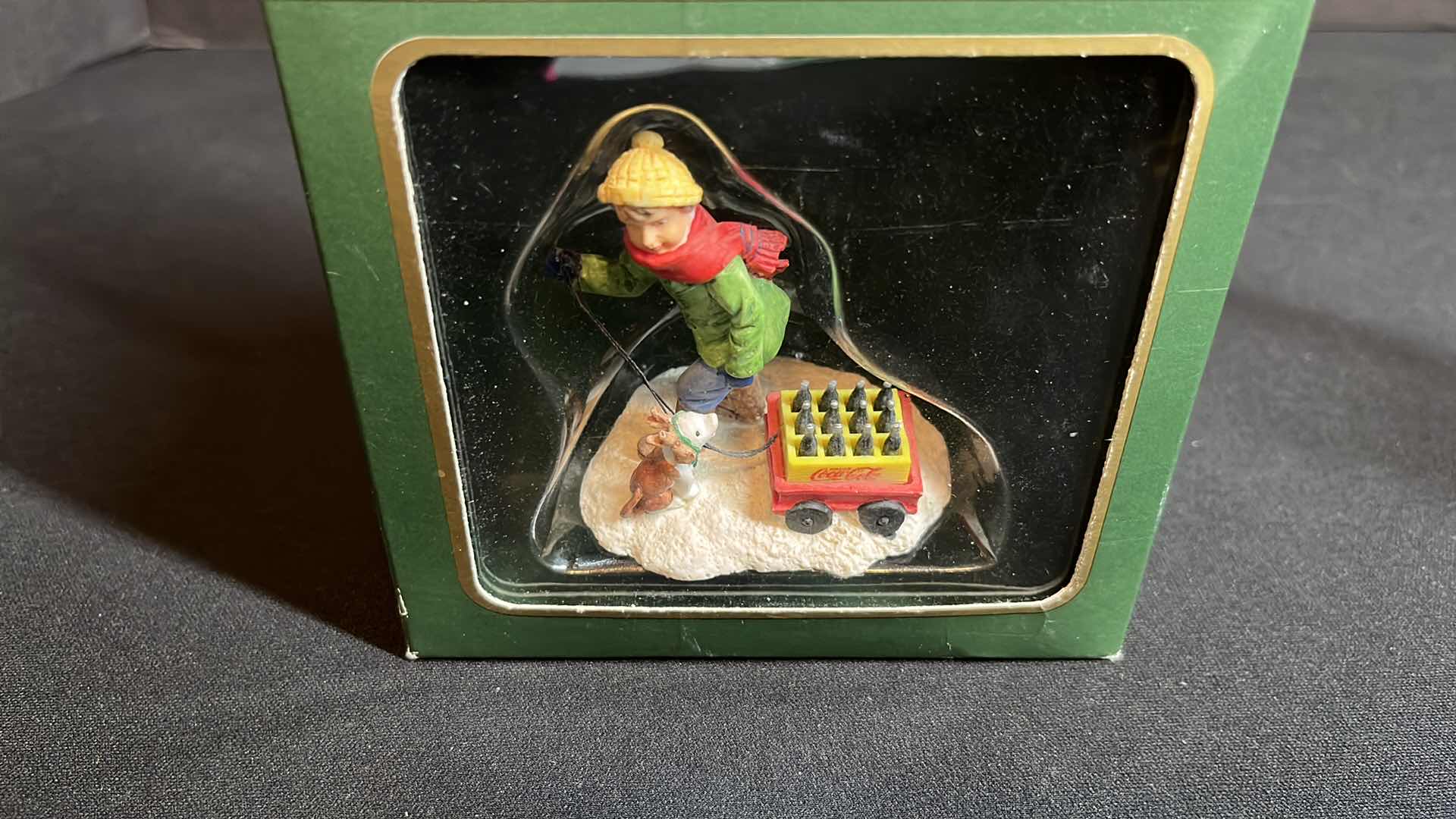 Photo 1 of COCA-COLA CHRISTMAS ORNAMENTS, TOWN SQUARE COLLECTION SPECIAL DELIVERY 1994 (ITEM #64326), TRIM A TREE ILLUMINATED ORNAMENT 2003 (ITEM #CA079912)