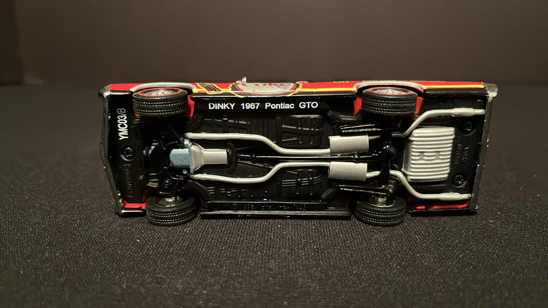 Photo 1 of COCA-COLA MATCHBOX COLLECTIBLES DINKY 1967 PONTIAC GTO, W COA, 1995 (MODEL YMC03/B-M)