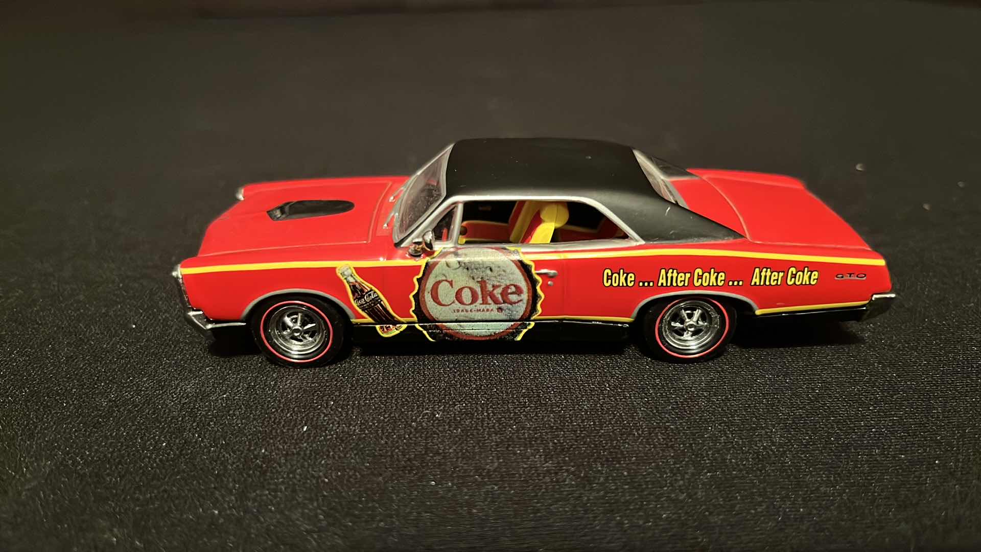 Photo 1 of COCA-COLA MATCHBOX COLLECTIBLES DINKY 1967 PONTIAC GTO, W COA, 1995 (MODEL YMC03/B-M)