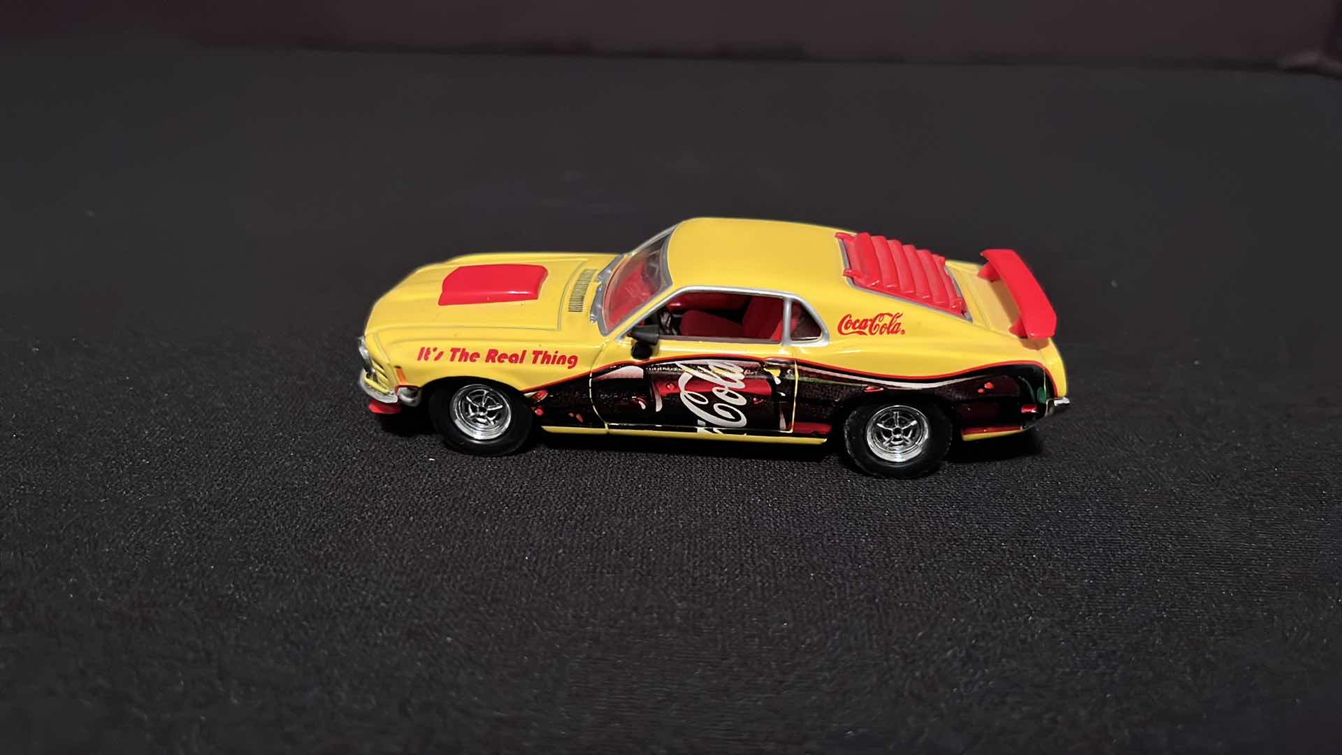 Photo 1 of COCA-COLA MATCHBOX COLLECTIBLES DINKY 1970 FORD MUSTANG BOSS 429, W COA, 1995 (MODEL YMC05/B-M)