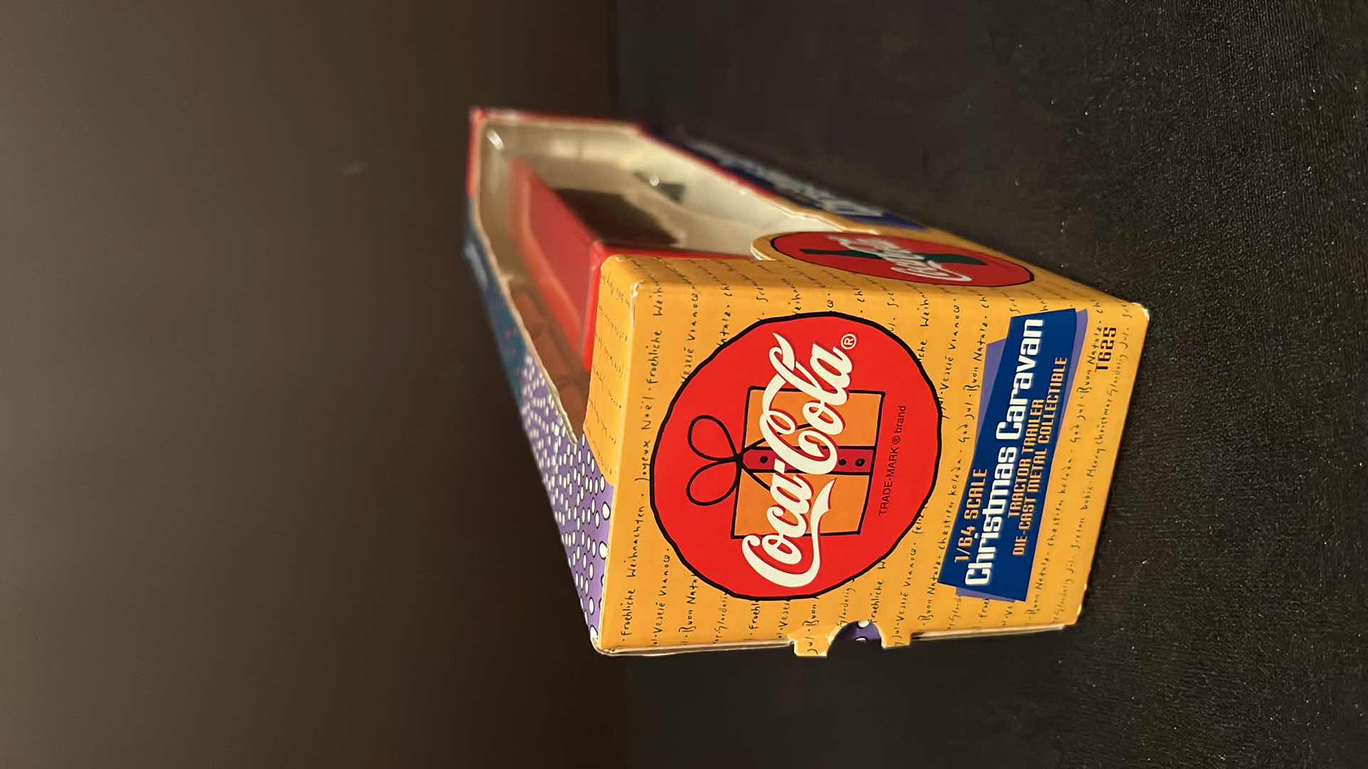 Photo 1 of ERTL COMPANY COCA-COLA COLLECTION INTERNATIONAL 1/64 SCALE DIE-CAST METAL CHRISTMAS CARAVAN TRACTOR TRAILER, 1996 (STOCK #T625)