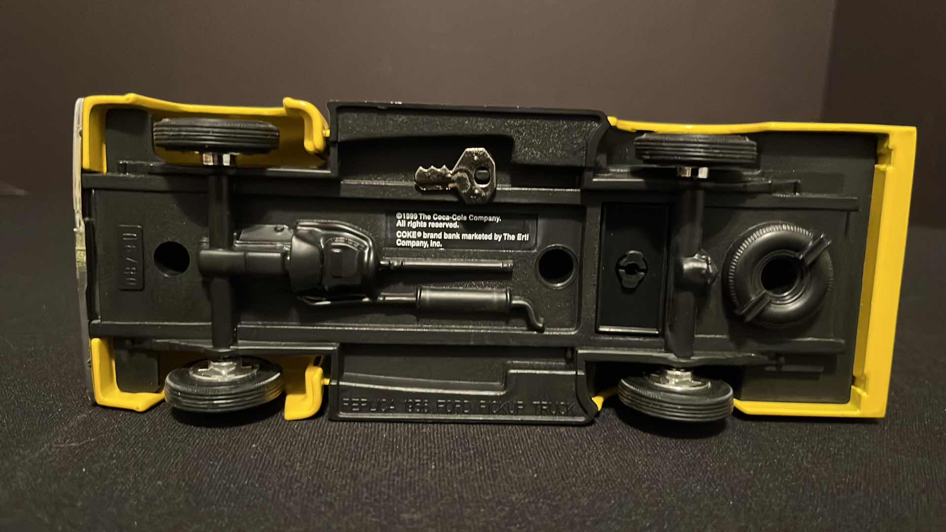 Photo 1 of ERTL COMPANY COCA-COLA COLLECTION DIE-CAST METAL BANK W KEY REPLICA 1956 FORD PICKUP TRUCK, 1999