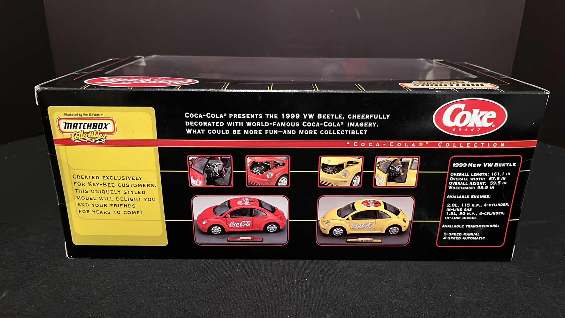 Photo 1 of MATCHBOX COLLECTIBLES COCA-COLA COLLECTION DIE-CAST METAL 1999 VOLKSWAGEN BEETLE, 1999