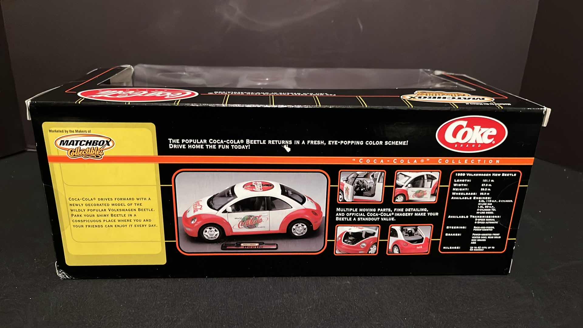 Photo 1 of MATCHBOX COLLECTIBLES COCA-COLA COLLECTION DIE-CAST METAL 1999 VOLKSWAGEN BEETLE, 1999