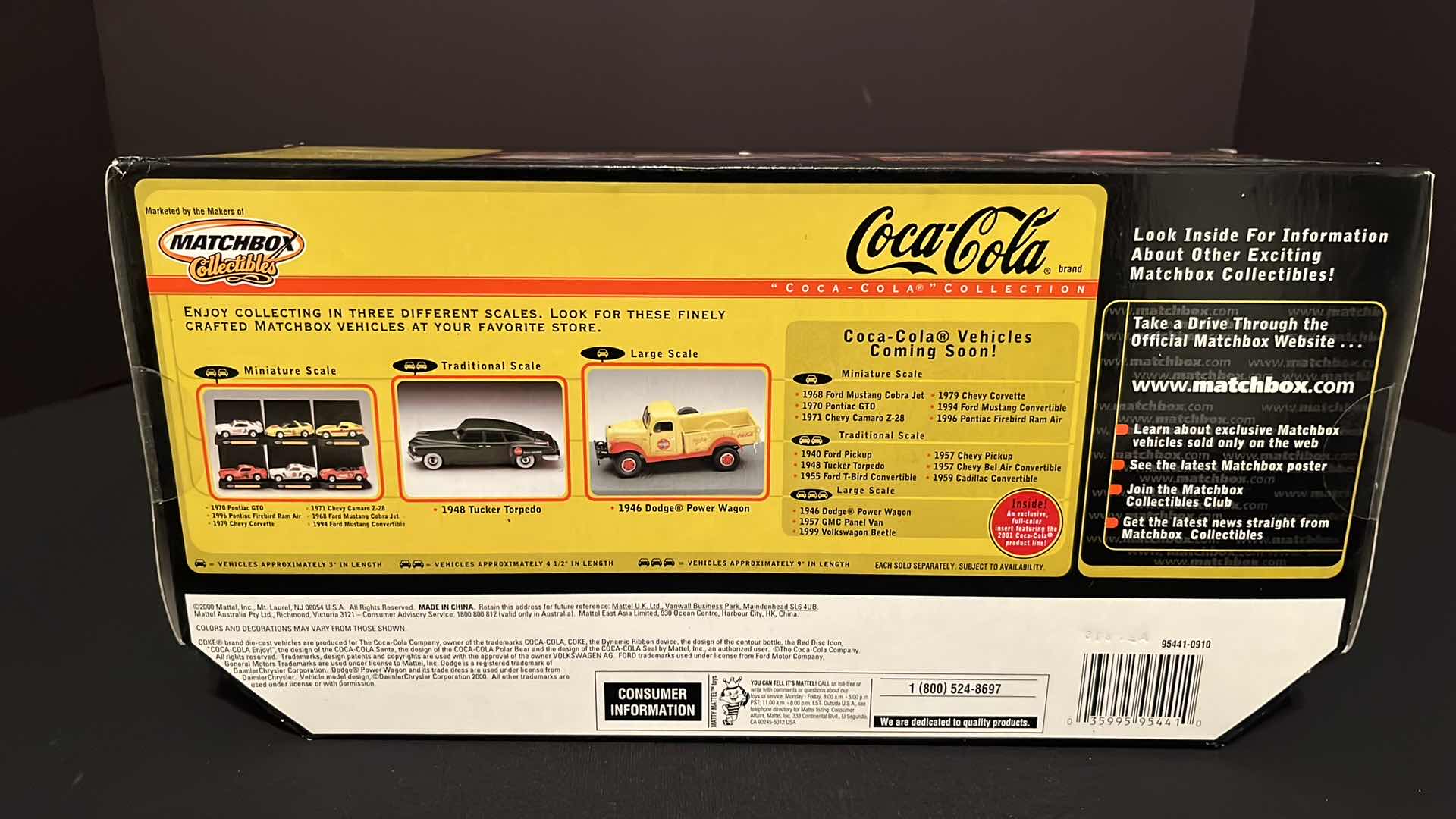 Photo 1 of MATCHBOX COLLECTIBLES COCA-COLA COLLECTION DIE-CAST METAL 1999 VOLKSWAGEN BEETLE, 1999