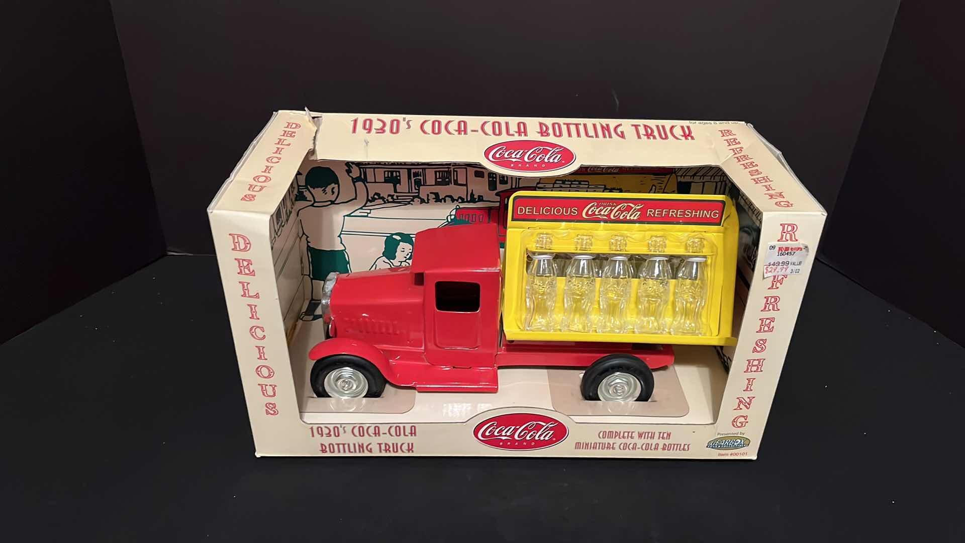 Photo 1 of GEARBOX TOYS AND COLLECTIBLES COCA-COLA 1930’S STAMPED STEEL BOTTLING TRUCK, 2001 (ITEM #00101)