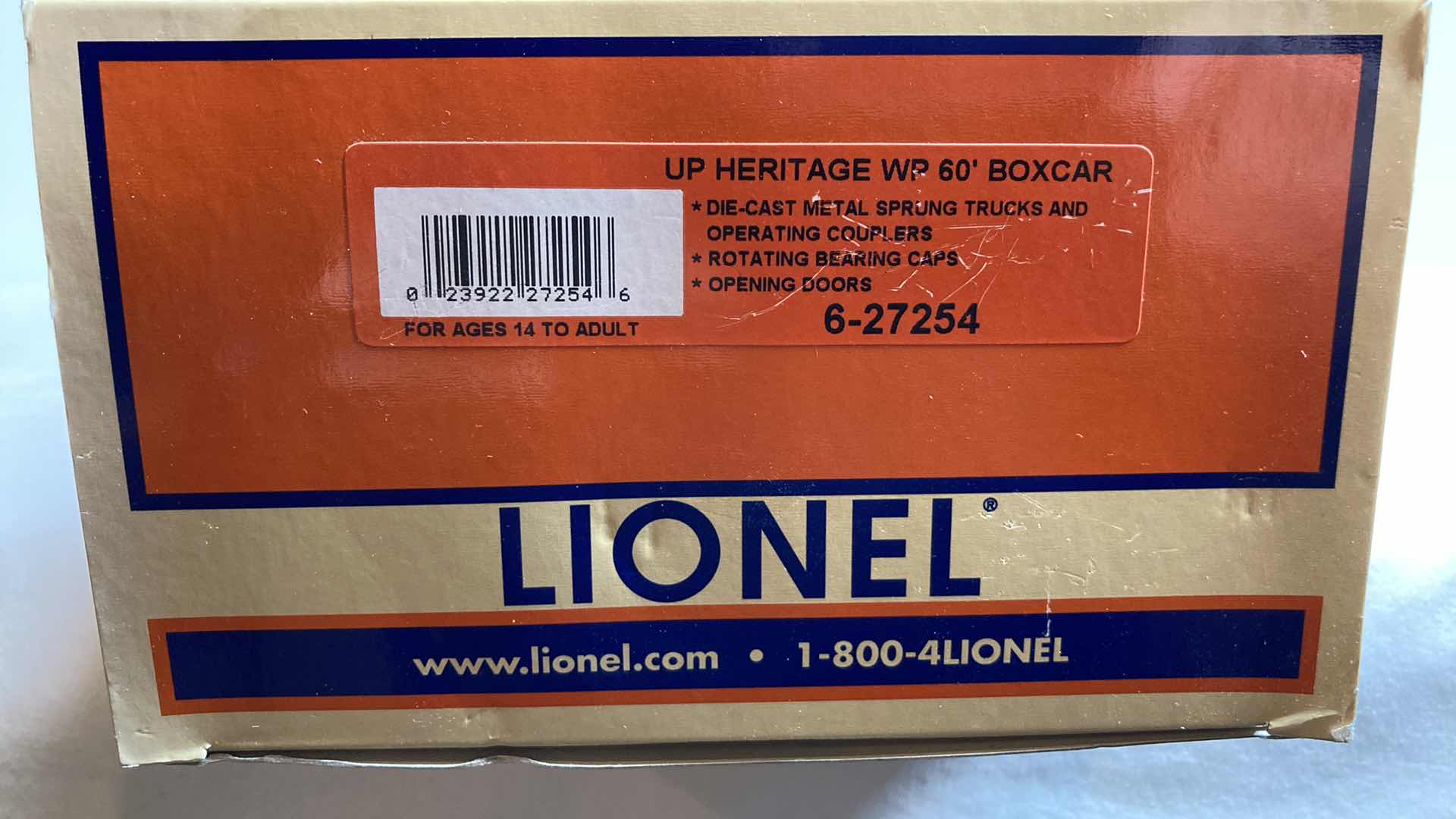 Photo 1 of LIONEL UP HERITAGE WP 60' BOXCAR
6-27254