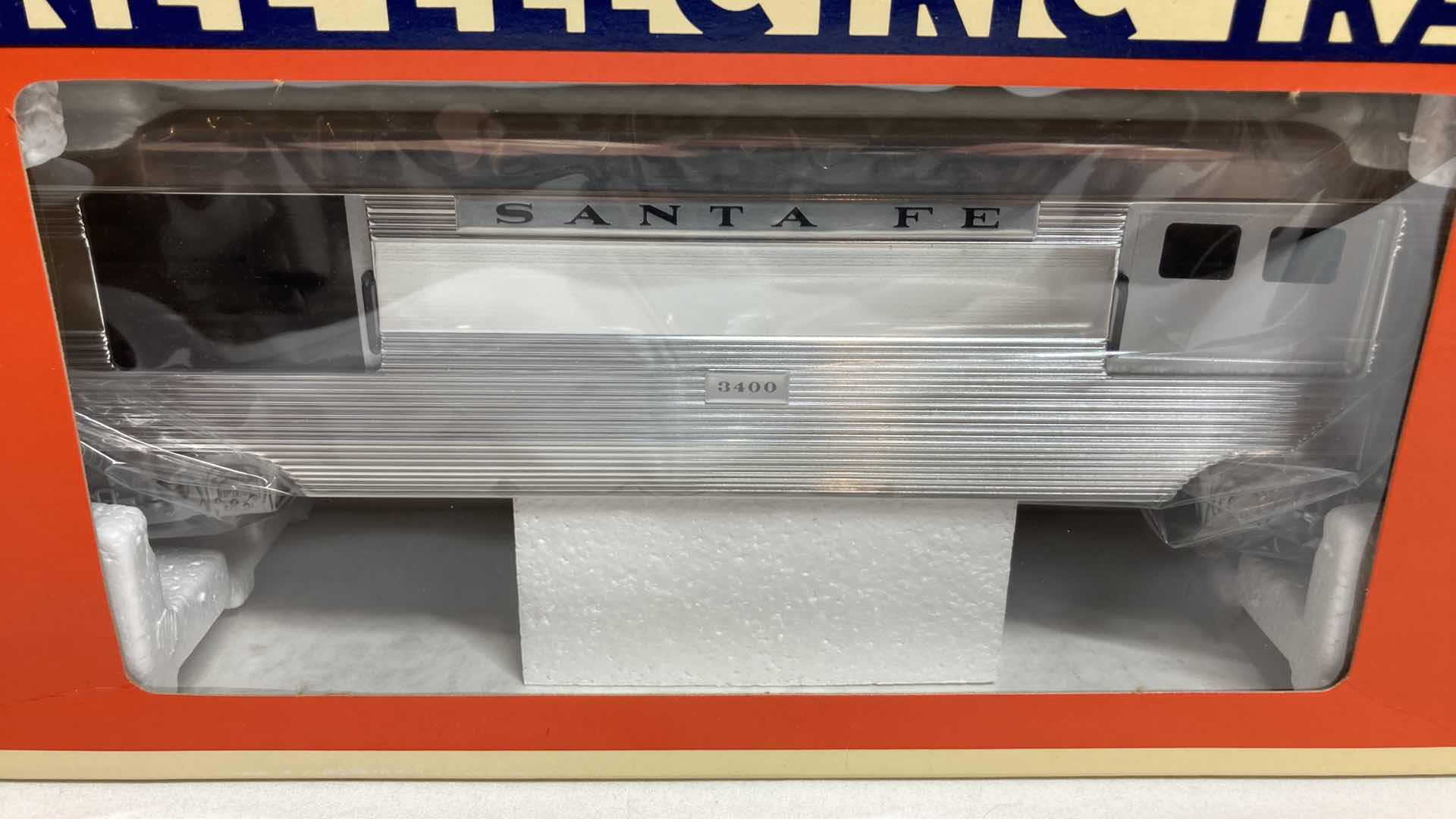 Photo 1 of LIONEL ELECTRIC TRAINS SANTA FE ALUMINUM BAGGAGE TRAIN CAR 6-19109