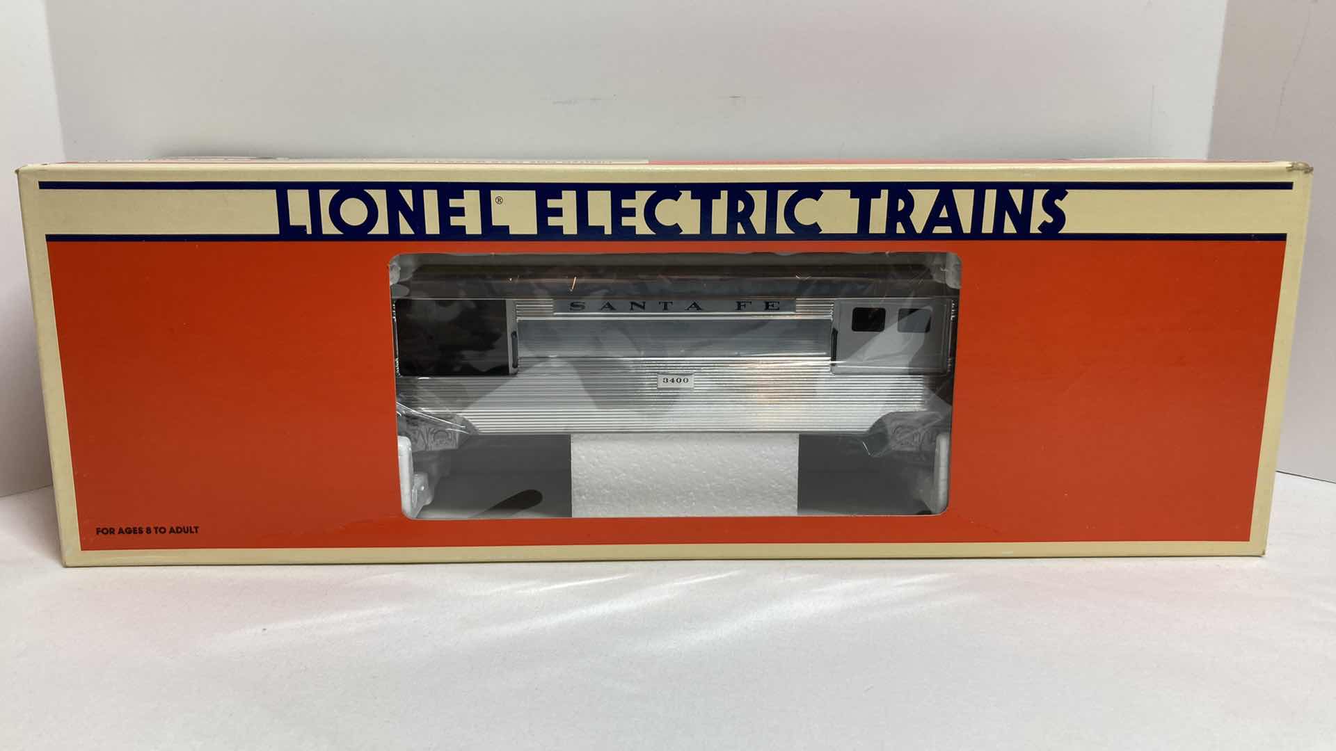 Photo 1 of LIONEL ELECTRIC TRAINS SANTA FE ALUMINUM BAGGAGE TRAIN CAR 6-19109