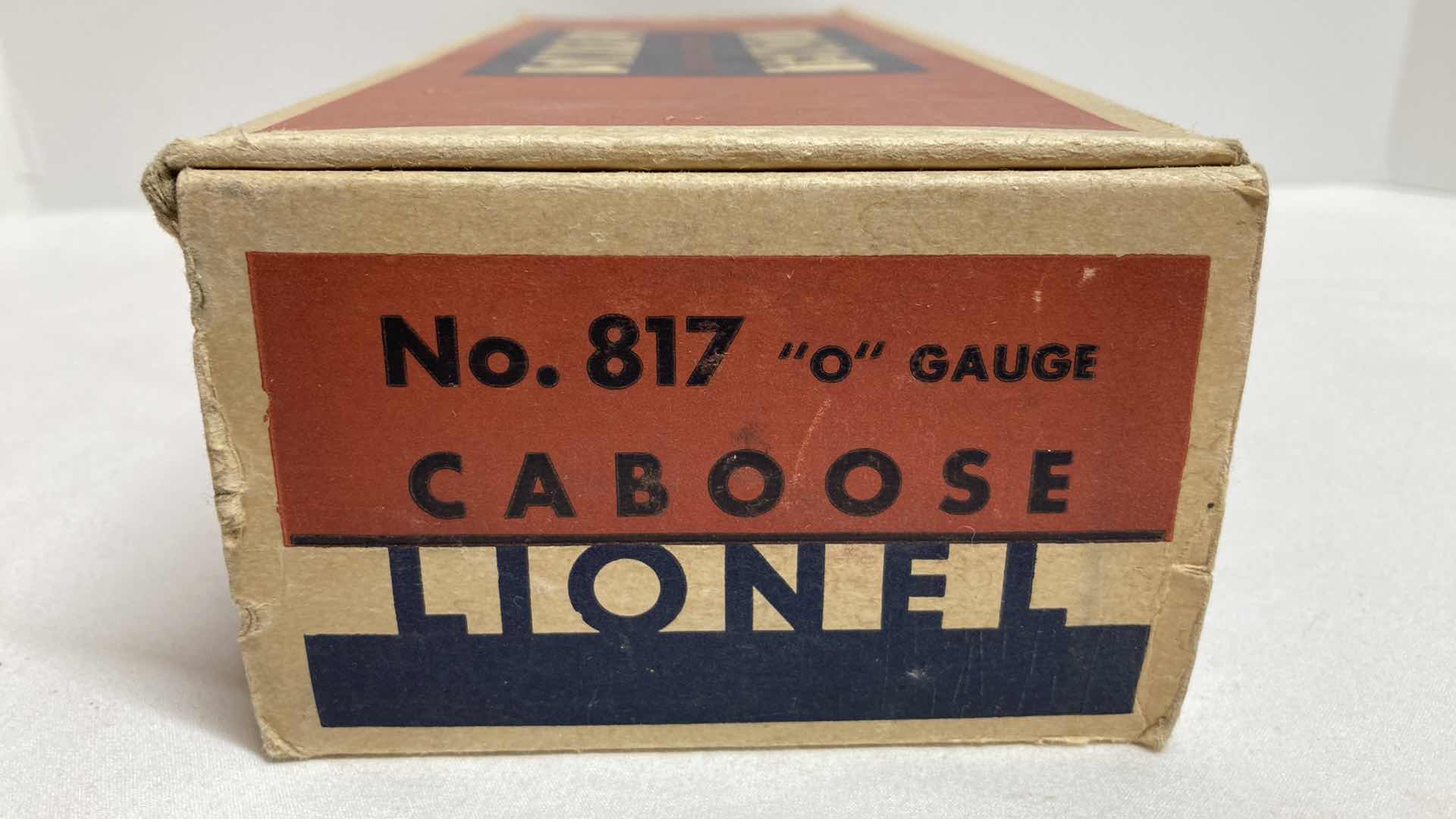 Photo 6 of LIONEL ELECTRIC TRAINS CABOOSE O GAUGE NO.817 TRAIN CAR
