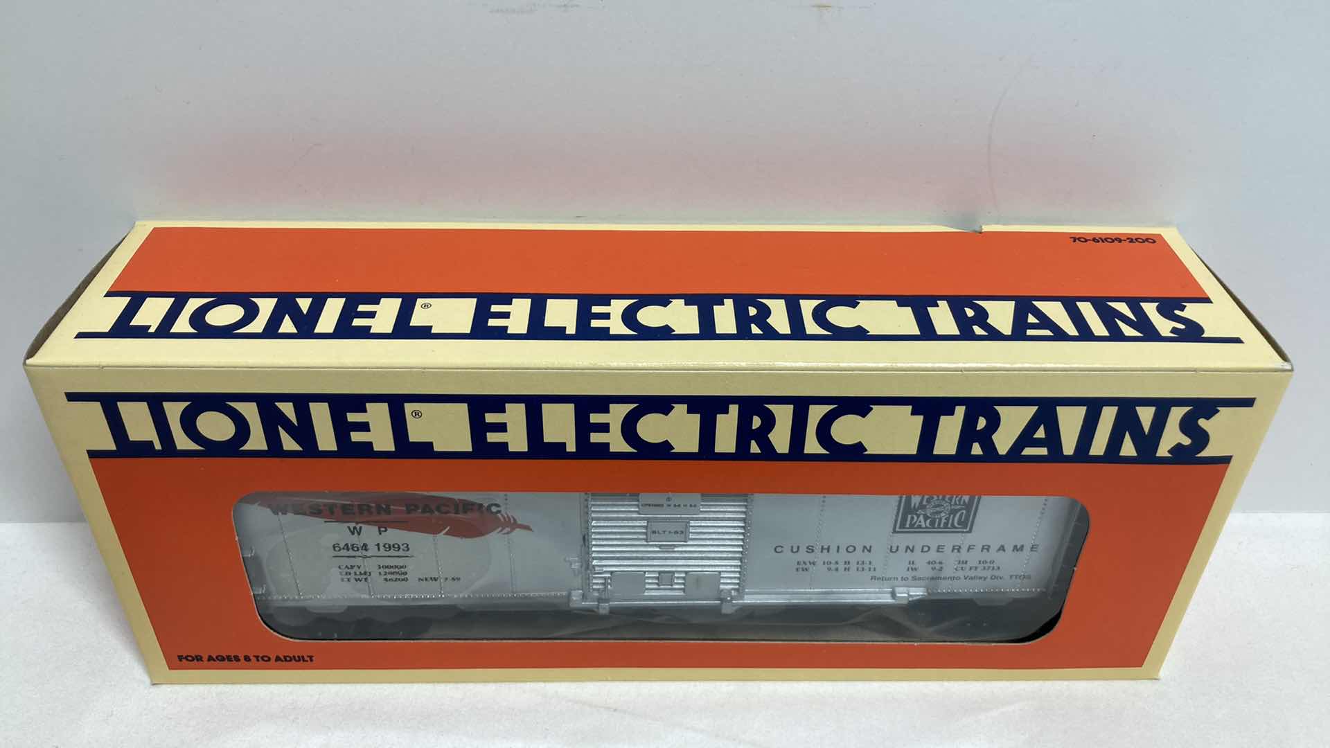 Photo 1 of LIONEL ELECTRIC TRAINS T.T.O.S. 1993 SACRAMENTO VALLEY DIV. 6-52009 BOX CAR