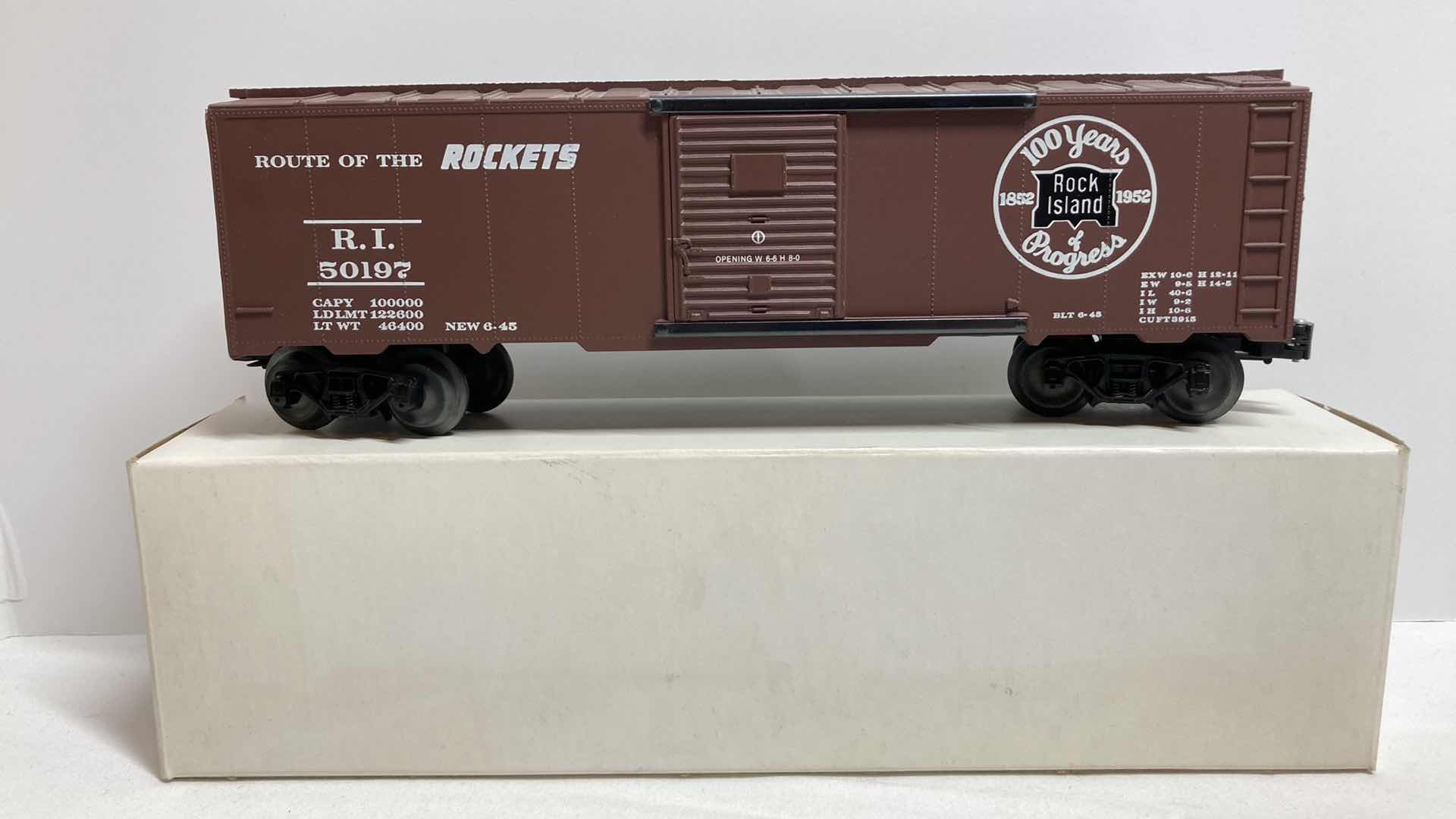 Photo 1 of ROCK ISLAND ROUTE OF ROCKETS BOX CAR 50197 47