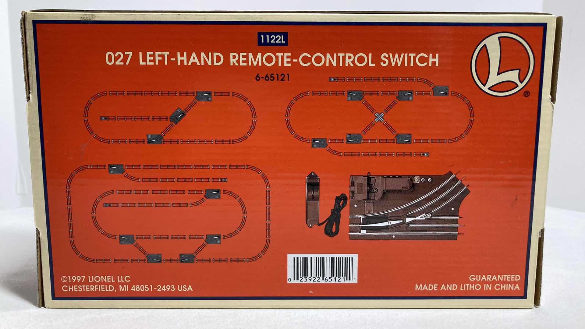 Photo 1 of LIONEL O27 LEFT HAND REMOTE CONTROL SWITCH 6-65121 1122L