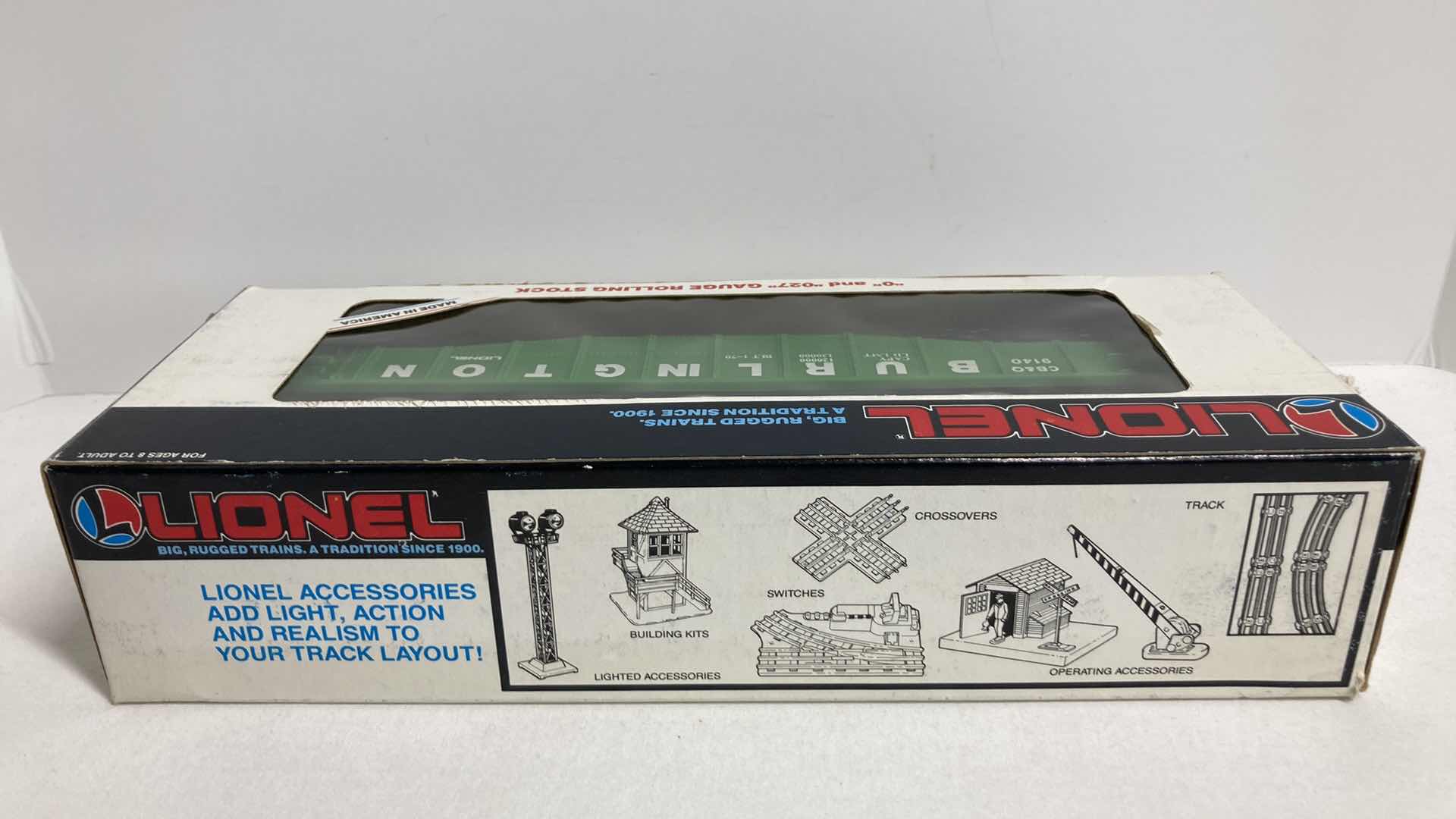 Photo 1 of LIONEL BURLINGTON GONDOLA CAR 6-9140