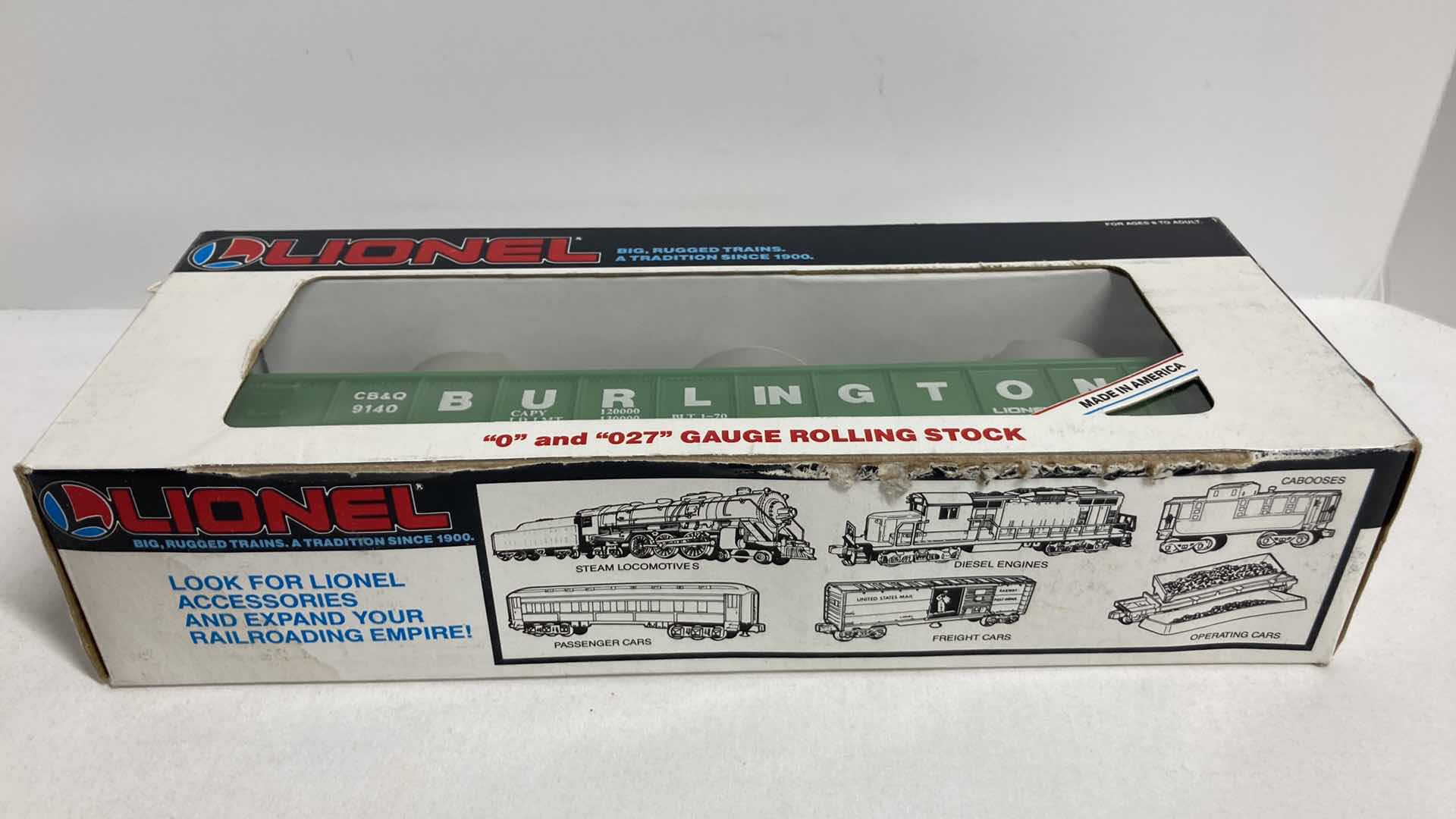 Photo 1 of LIONEL BURLINGTON GONDOLA CAR 6-9140