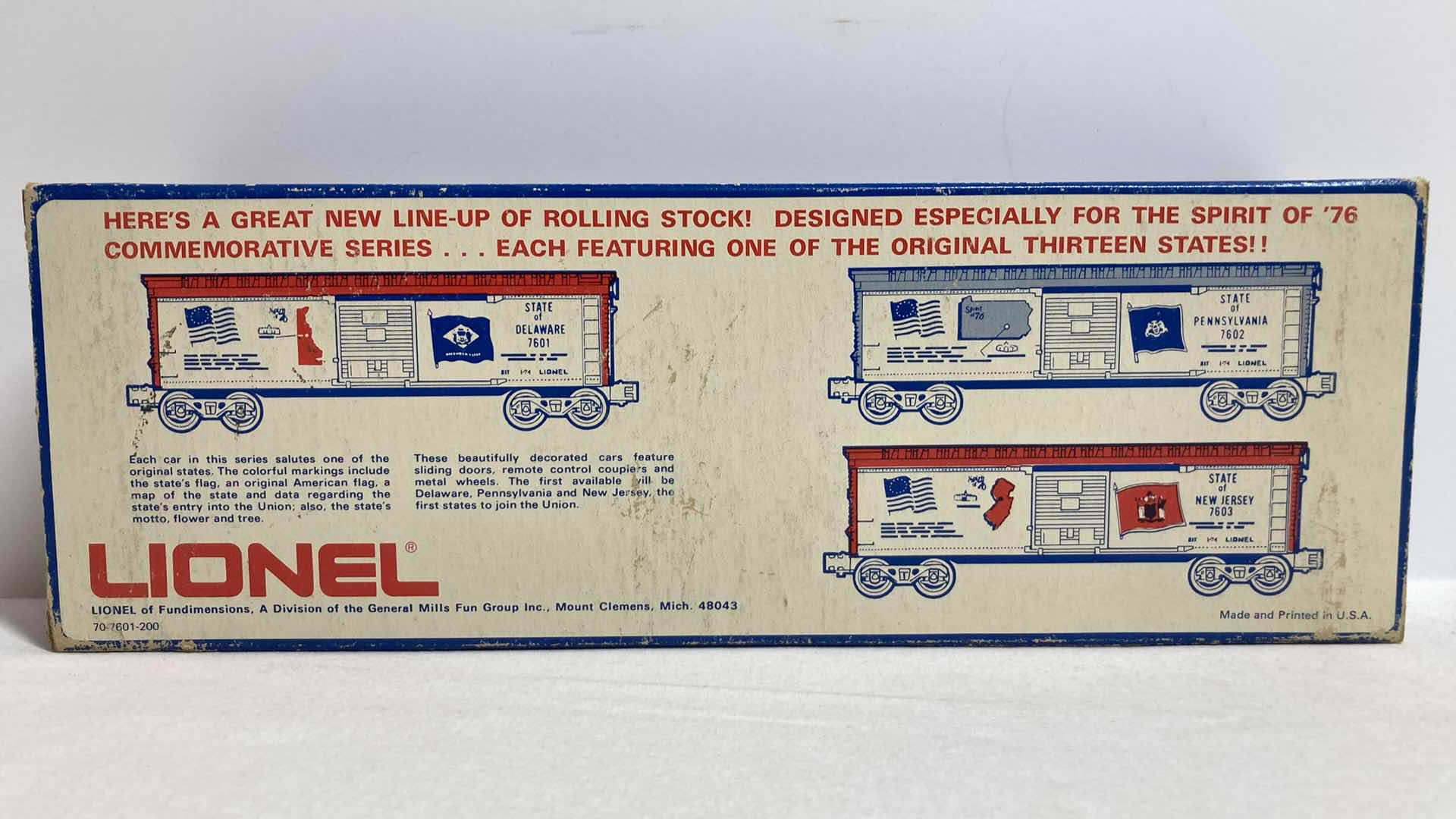 Photo 1 of LIONEL CONNECTICUT BOX CAR 6-7605