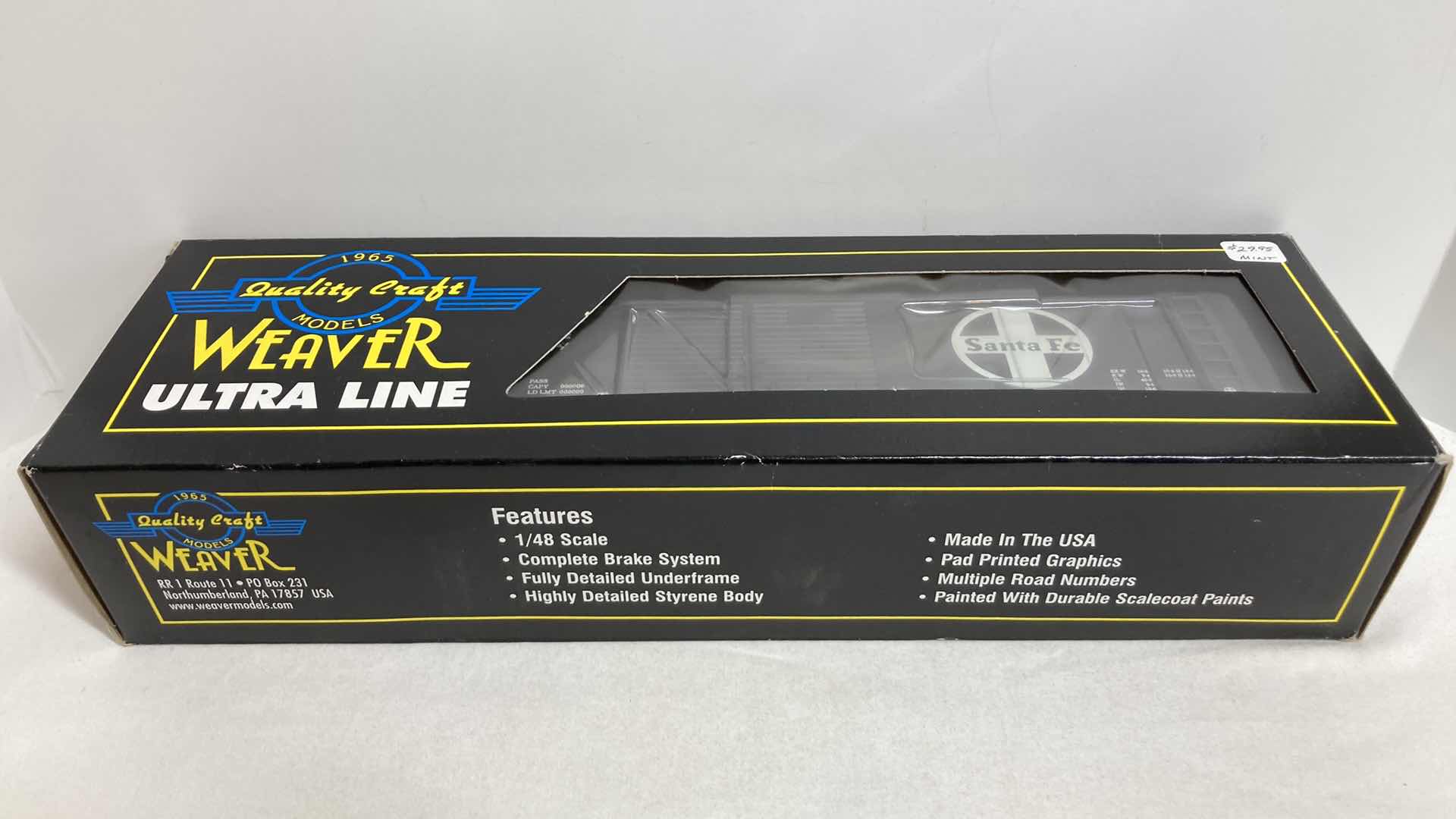 Photo 1 of K LINE ELECTRIC TRAINS SANTA FE STEEL DOOR 3 RAIL U20014LD 4100