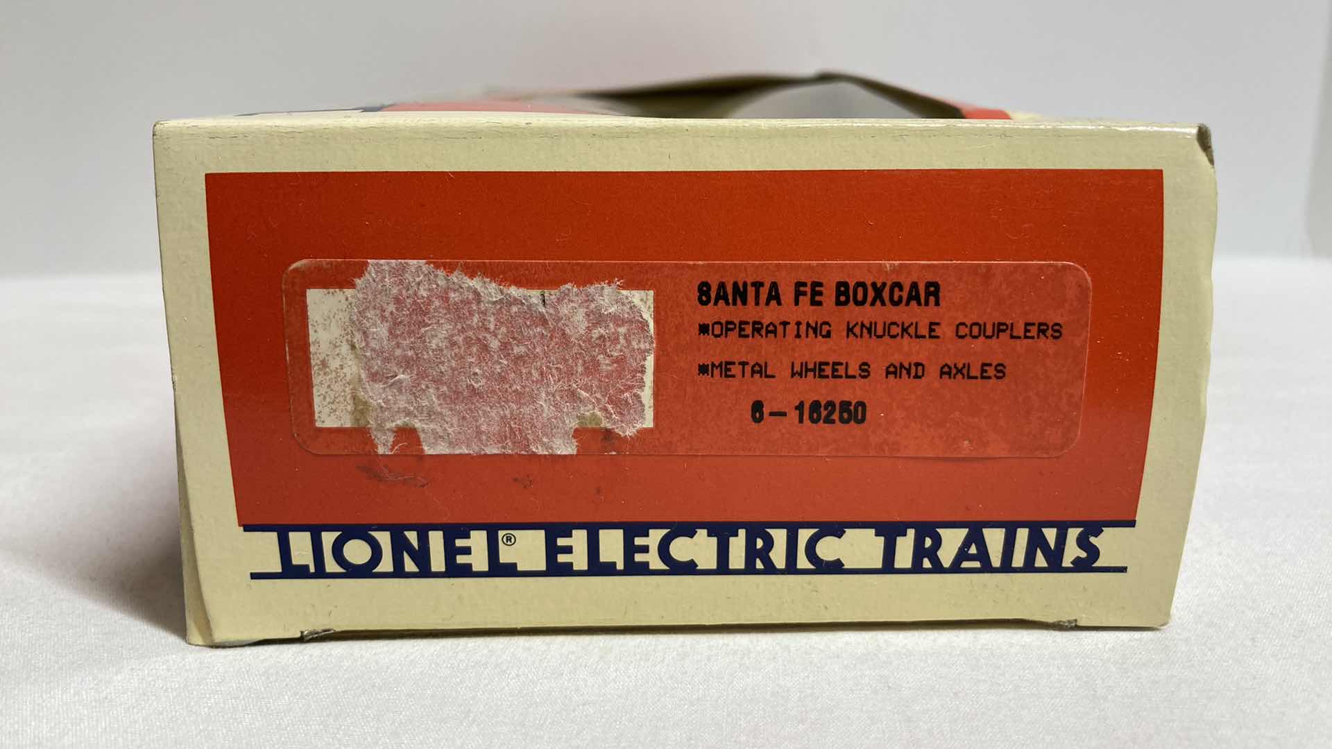 Photo 1 of LIONEL ELECTRIC TRAINS SANTA FE BOX CAR 6-16250