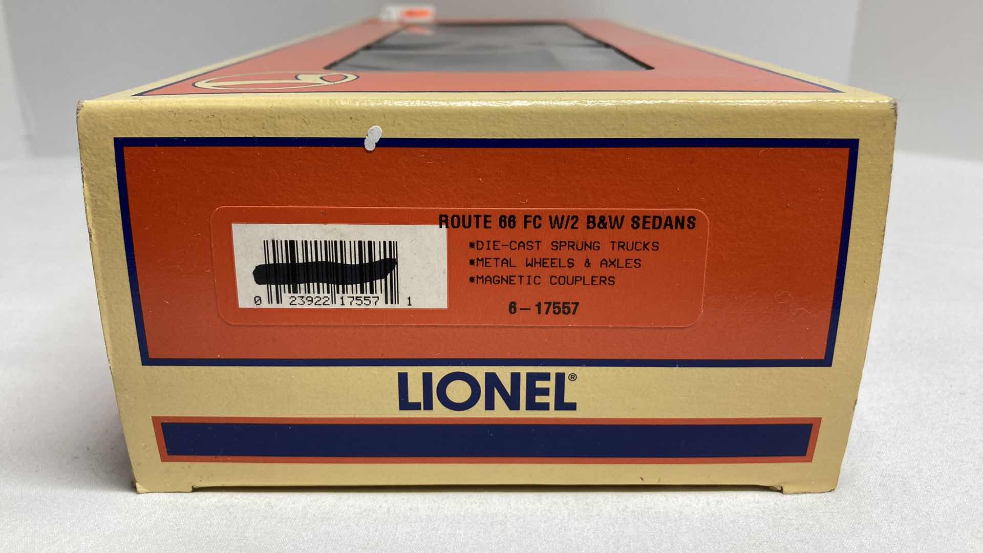 Photo 1 of LIONEL ROUTE 66 FC W/ 2 B & W SEDANS CAR 6-17557