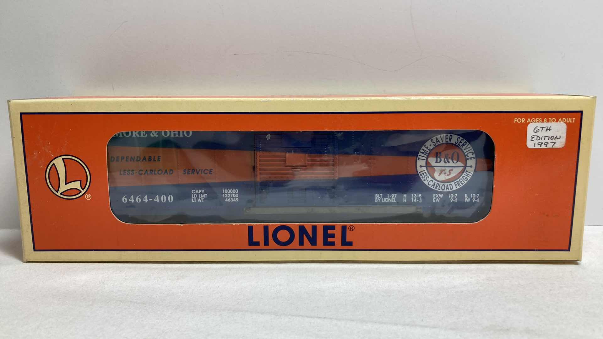 Photo 1 of LIONEL BALTIMORE & OHIO TIMESAVER BOX CAR 6-19294