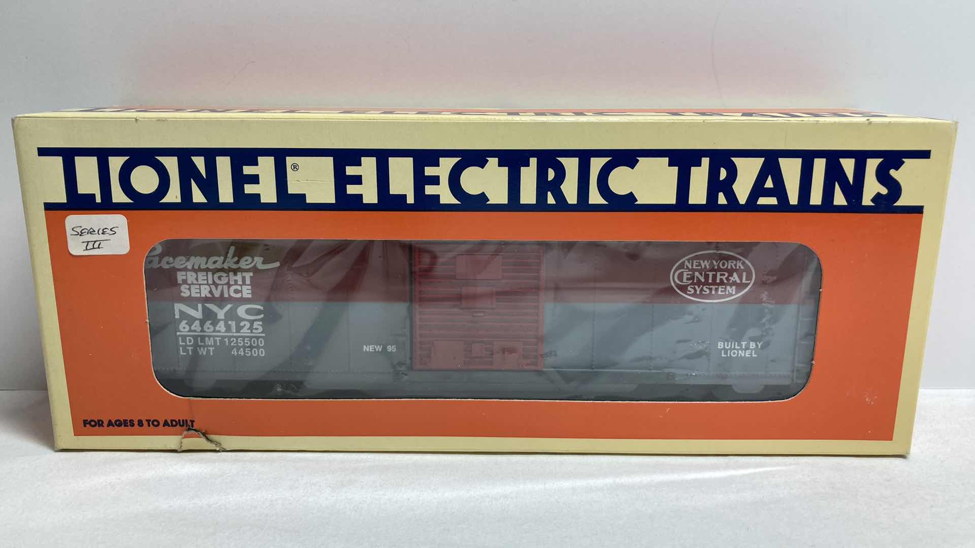View 1 of LIONEL ELECTRIC TRAINS NEW YORK CENTRAL 6464 SERIES BOX CAR 6-19267