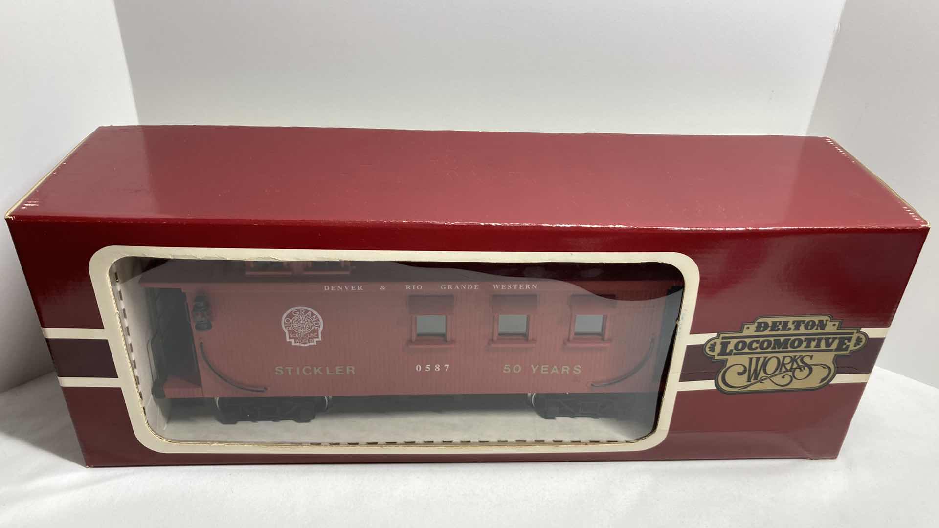 Photo 1 of DELTON LOCOMOTIVE WORKS RED D&RG LONG CABOOSE 4275