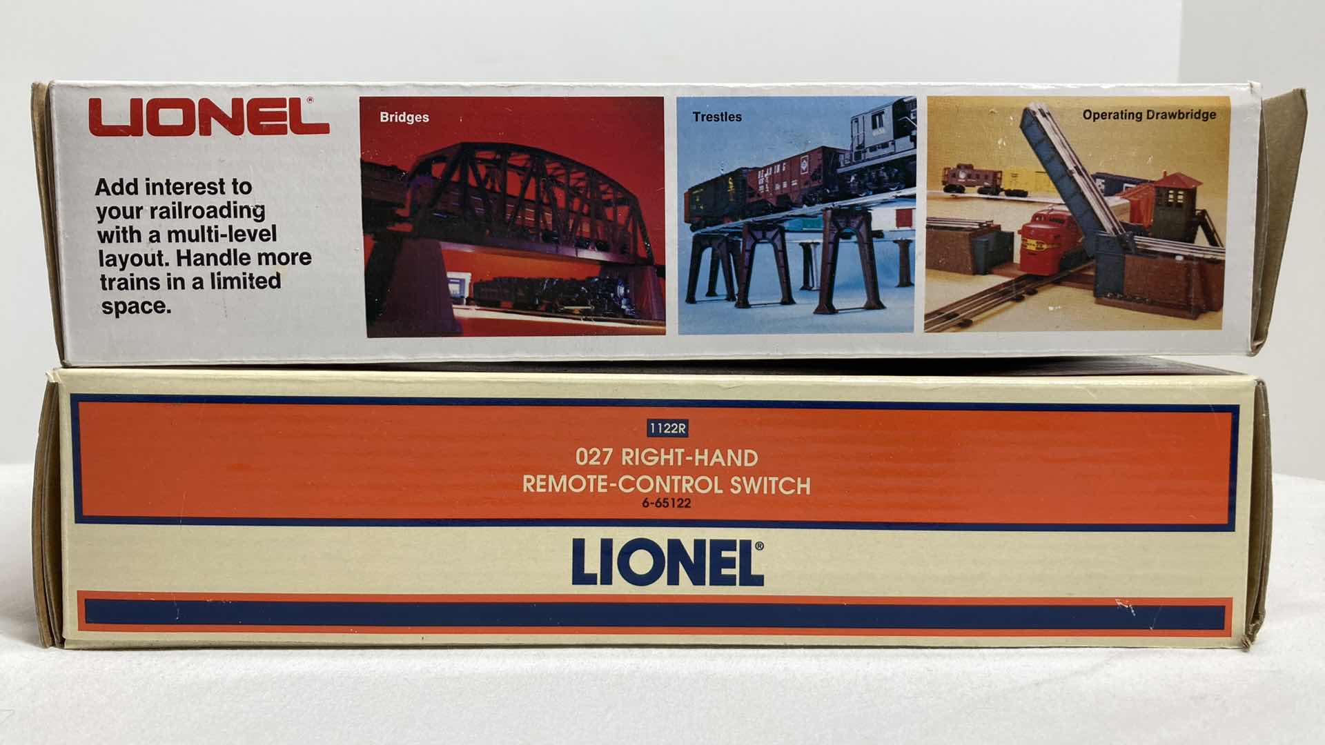 Photo 1 of LIONEL O27 GAUGE RIGHT HAND 6-65122 & LEFT HAND 6-5121 REMOTE CONTROL SWITCHES