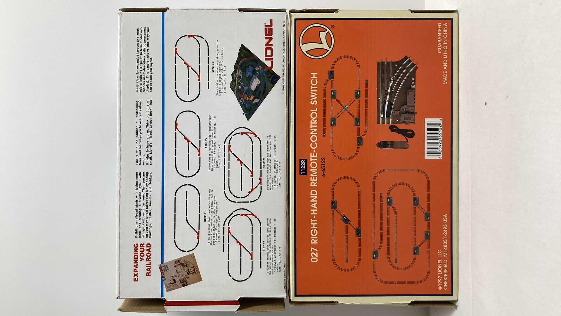 Photo 1 of LIONEL O27 GAUGE RIGHT HAND 6-65122 & LEFT HAND 6-5121 REMOTE CONTROL SWITCHES