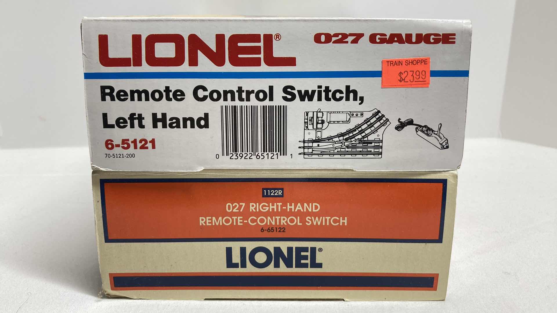 Photo 1 of LIONEL O27 GAUGE RIGHT HAND 6-65122 & LEFT HAND 6-5121 REMOTE CONTROL SWITCHES