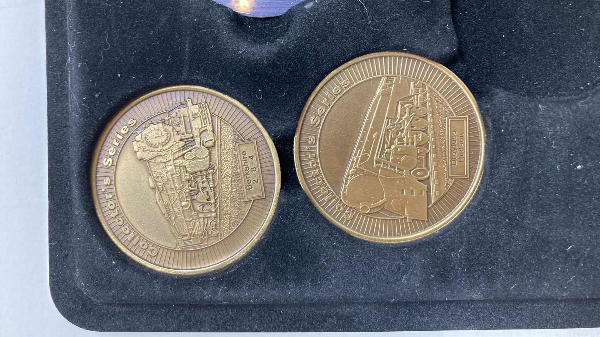 Photo 1 of COLLECTORS SERIES MEDALLIONS (9) W NATIONS TREASURES MANITOU & PIKES PEAK RY ORNAMENT