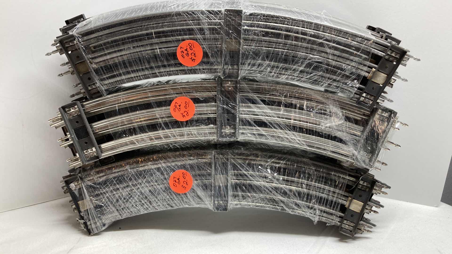 View 4 of LIONEL 12” O27 GAUGE STRAIGHT & CURVED TRACKS (APPROX 70) W REMOTE CONTROL TRACK SECTIONS (4)